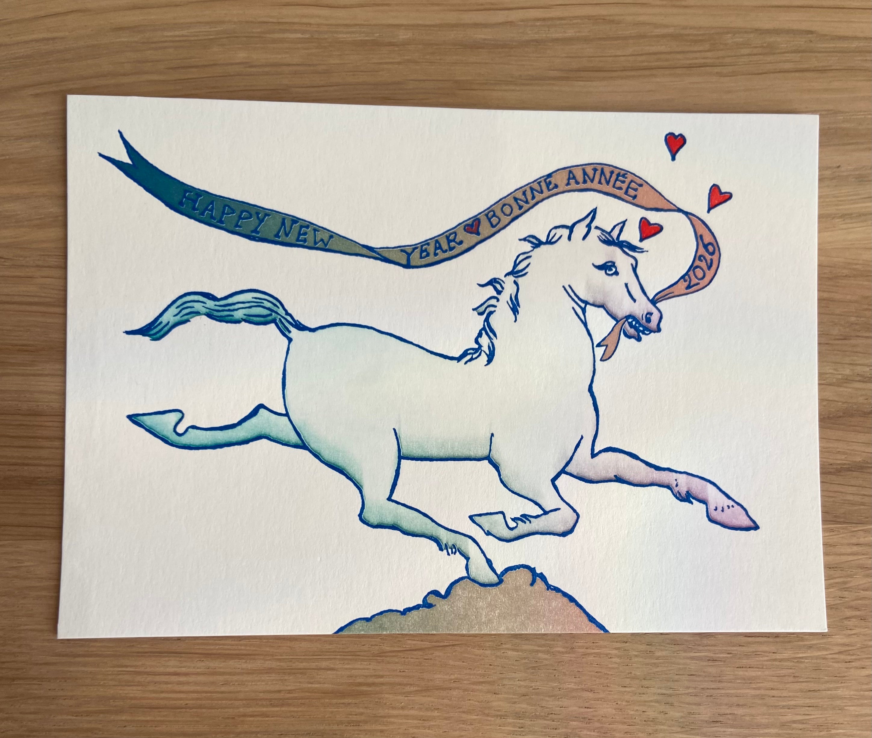 Astier de Villatte 2026 Horse Postcard