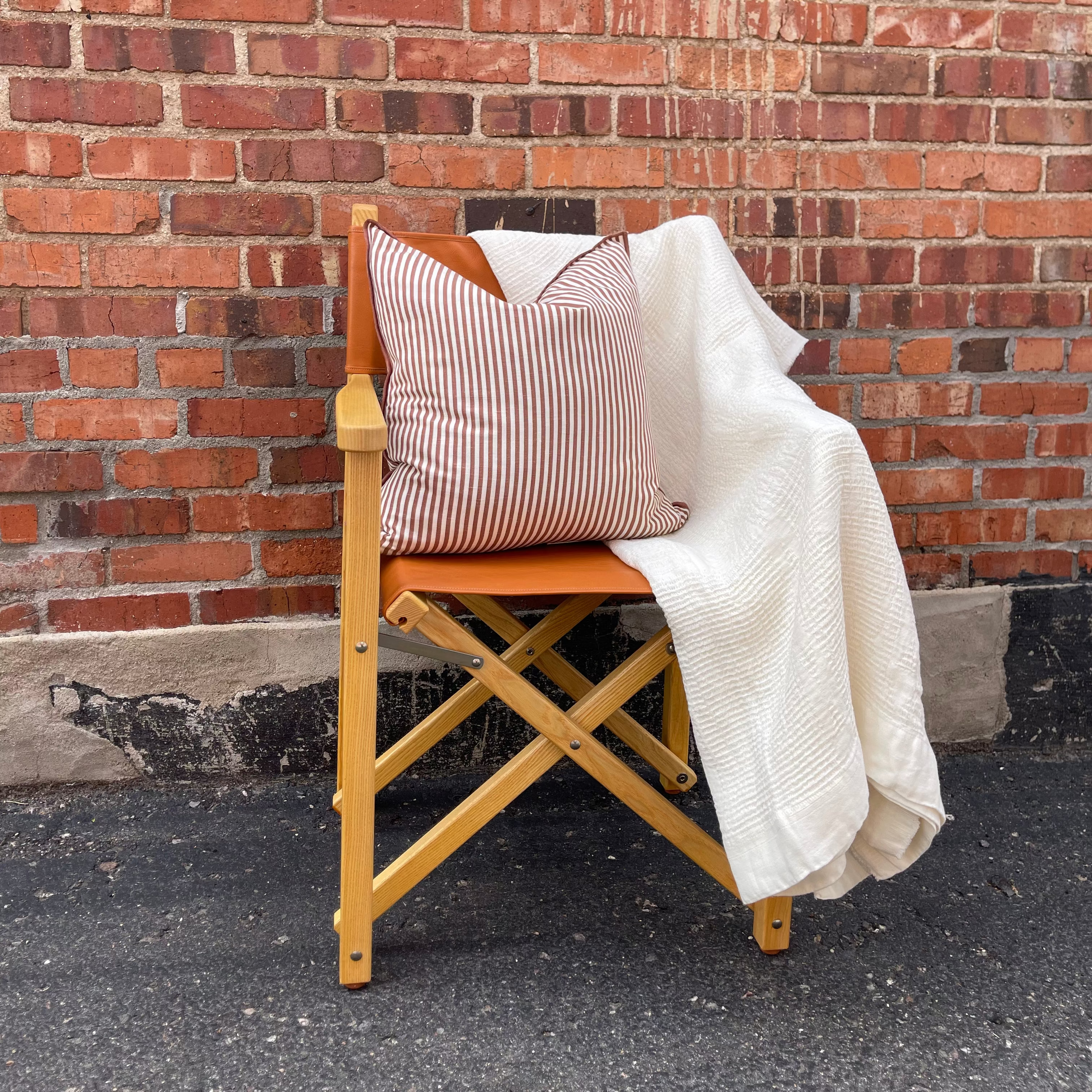 Il Bisonte Cowhide Director Chair