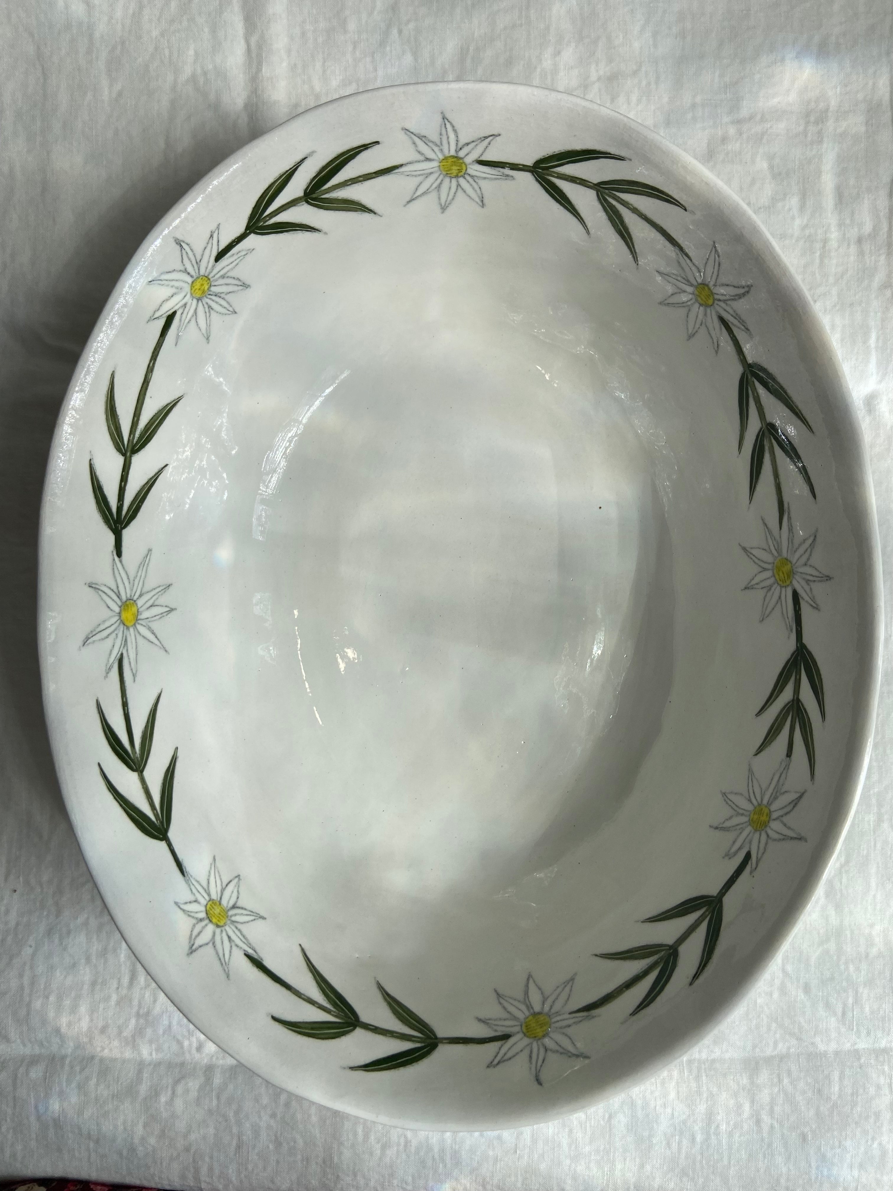Oval Flower Bowl, Large