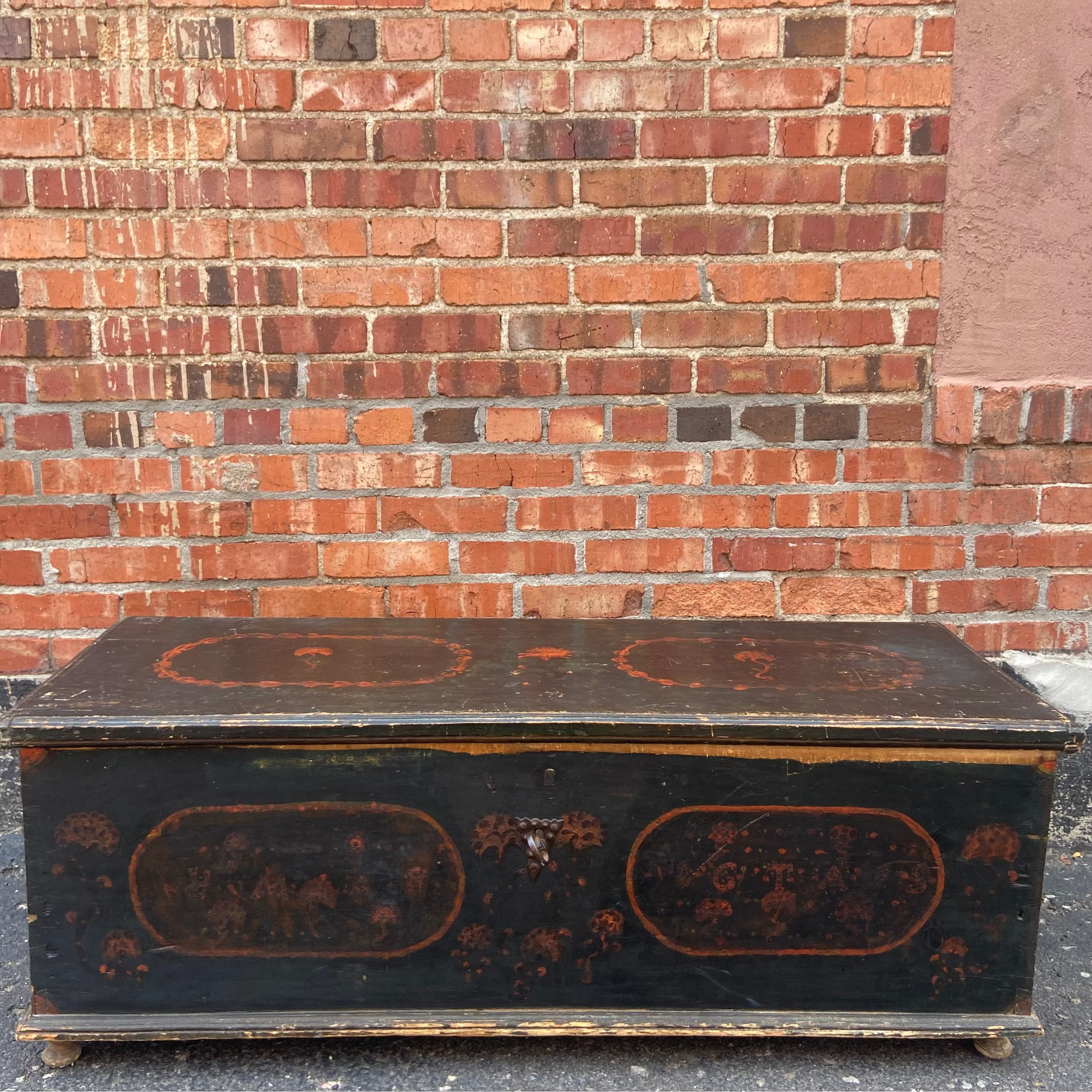 Antique French Marriage Trousseau Box