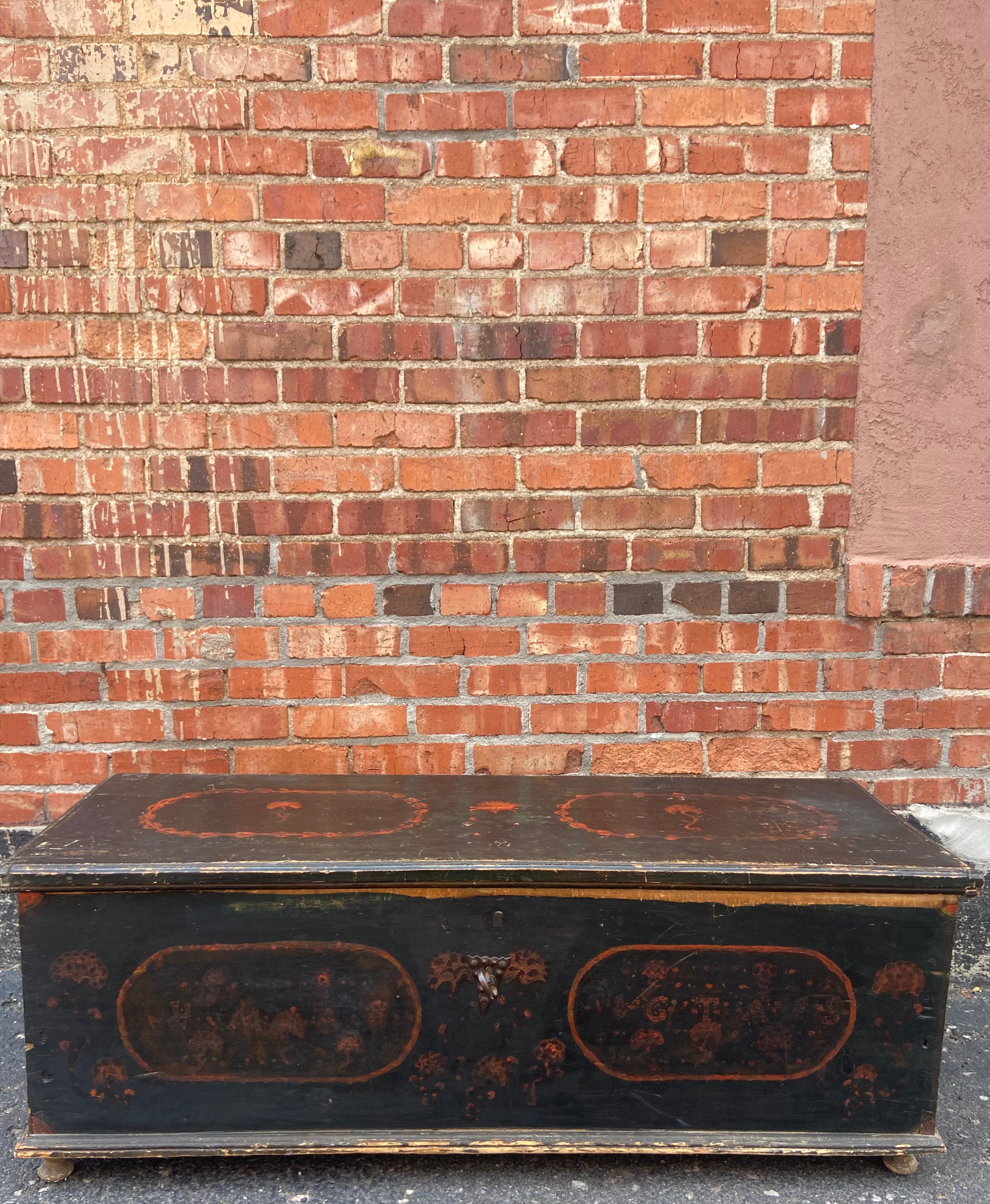 Antique French Marriage Trousseau Box