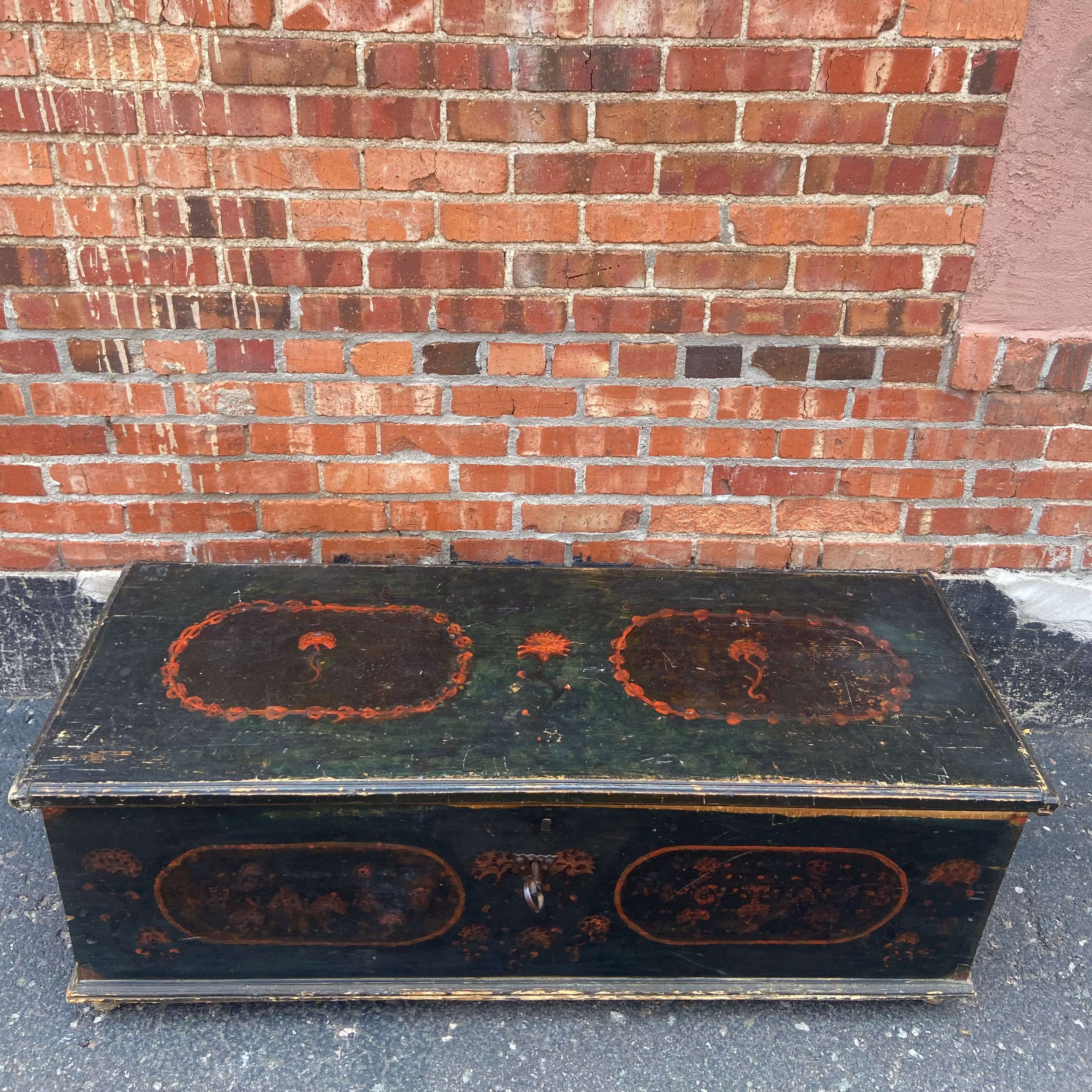 Antique French Marriage Trousseau Box