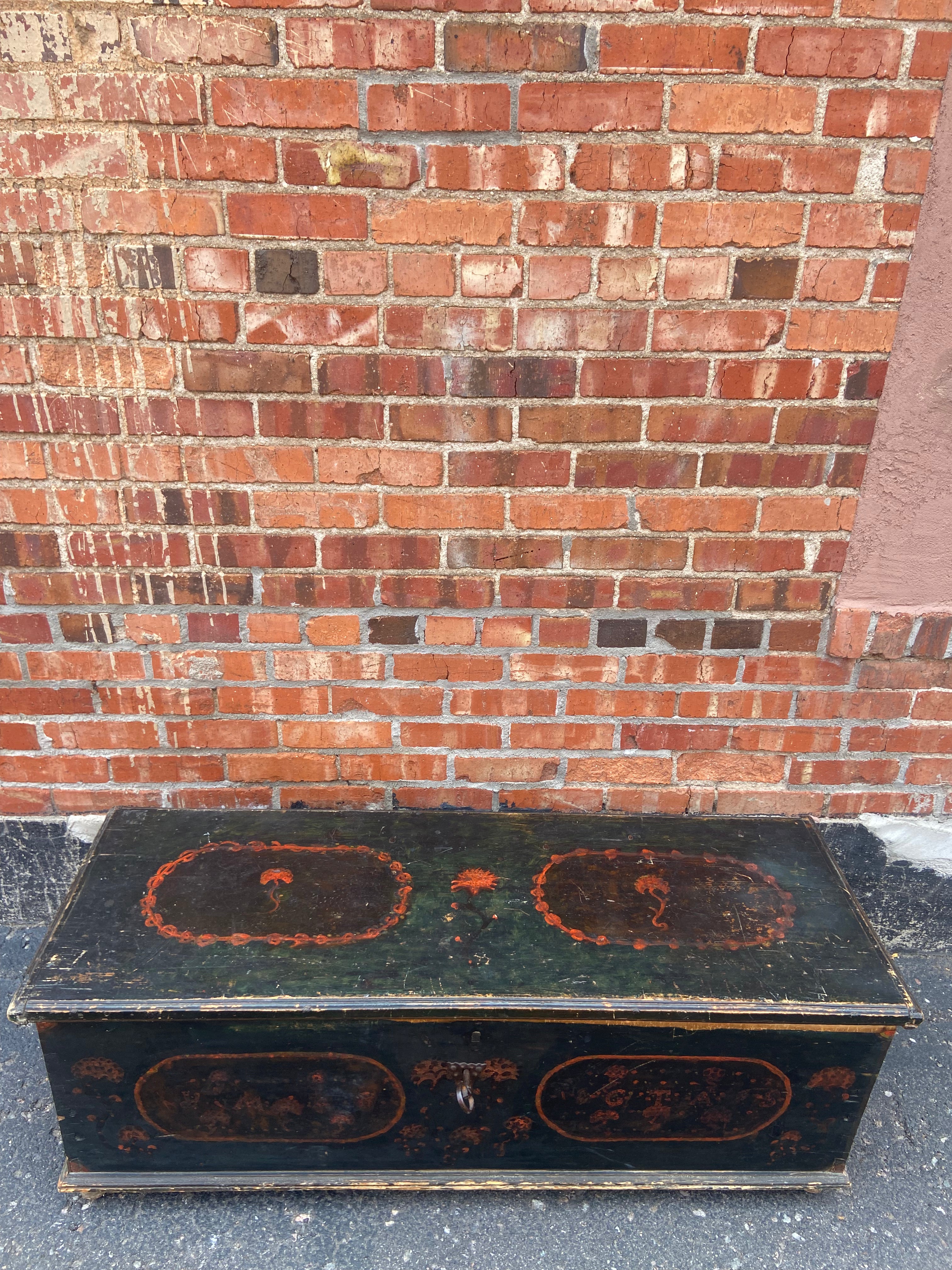 Antique French Marriage Trousseau Box