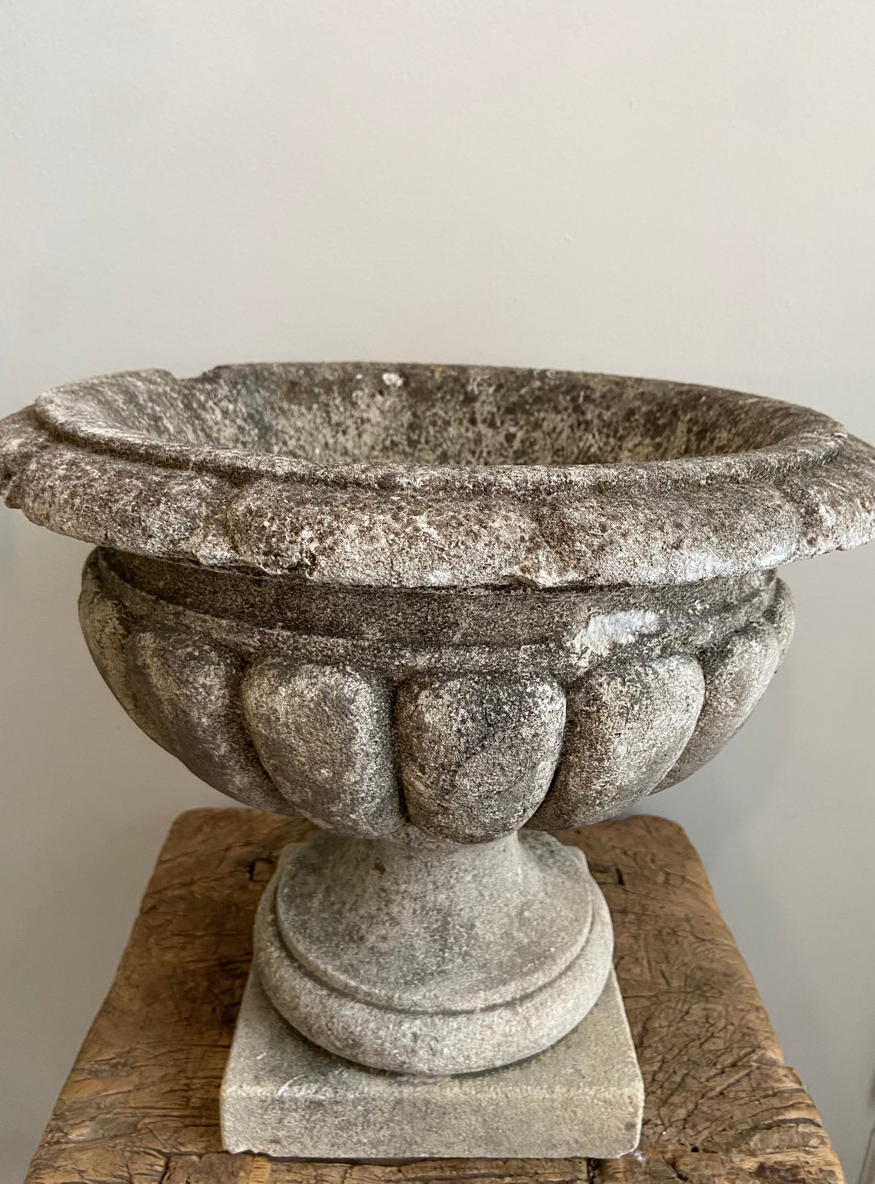 Antique Italian Concrete Planter