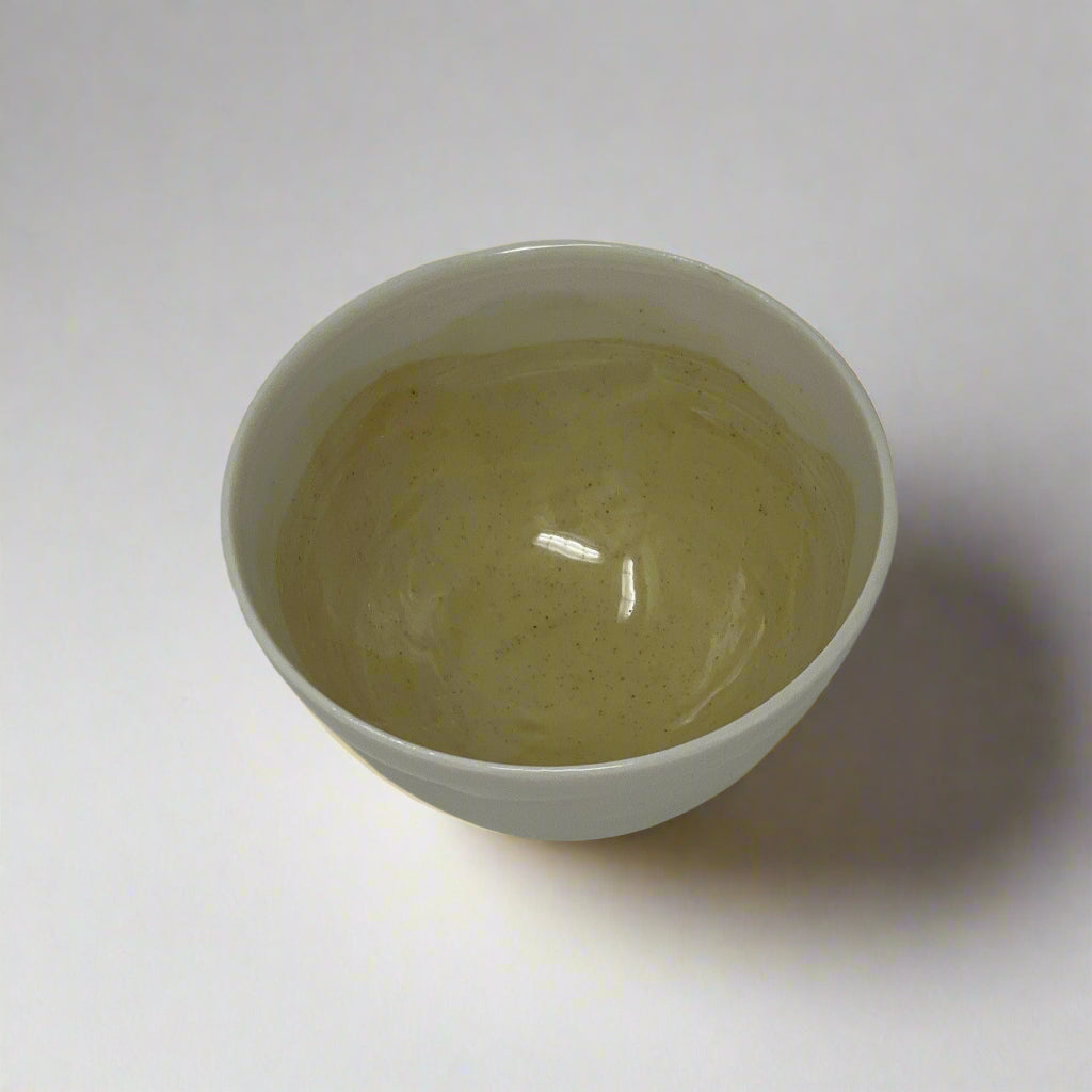 Porcelain Bowl with Watercolor Interior 2.5" Diameter
