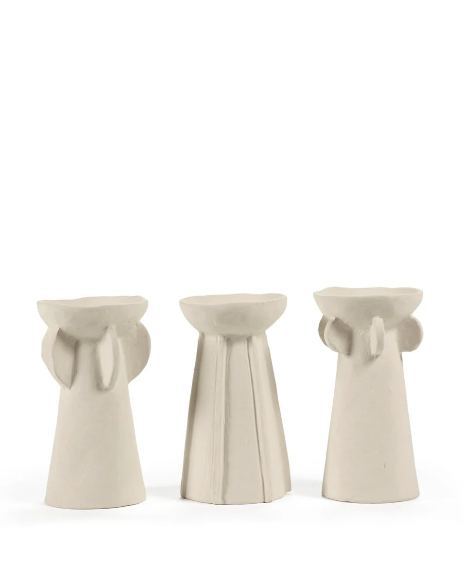 Molly Vase Beige, Set of 3