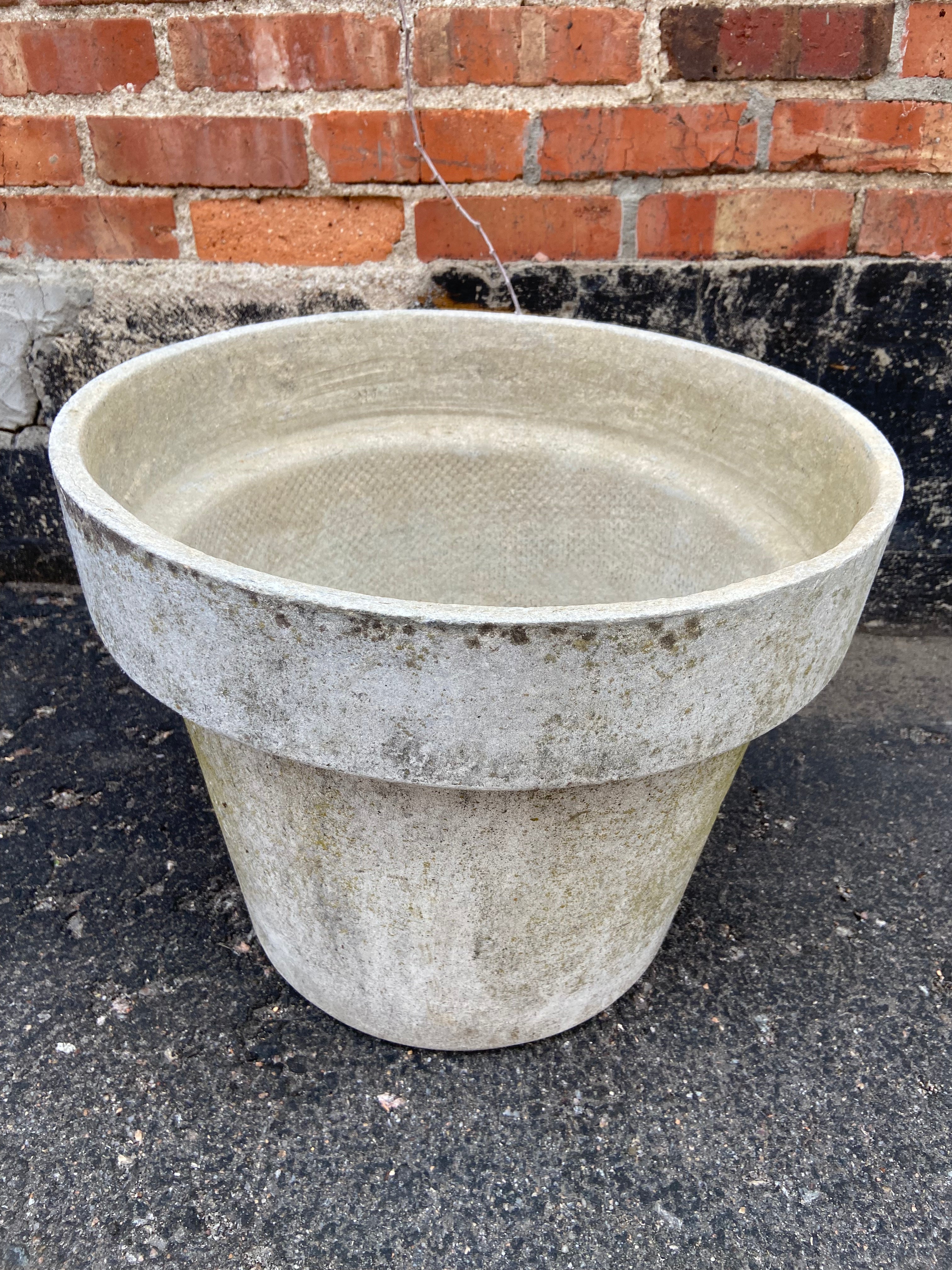 Medium Vintage Round Willy Guhl Pot 20"diameter x 16"h.