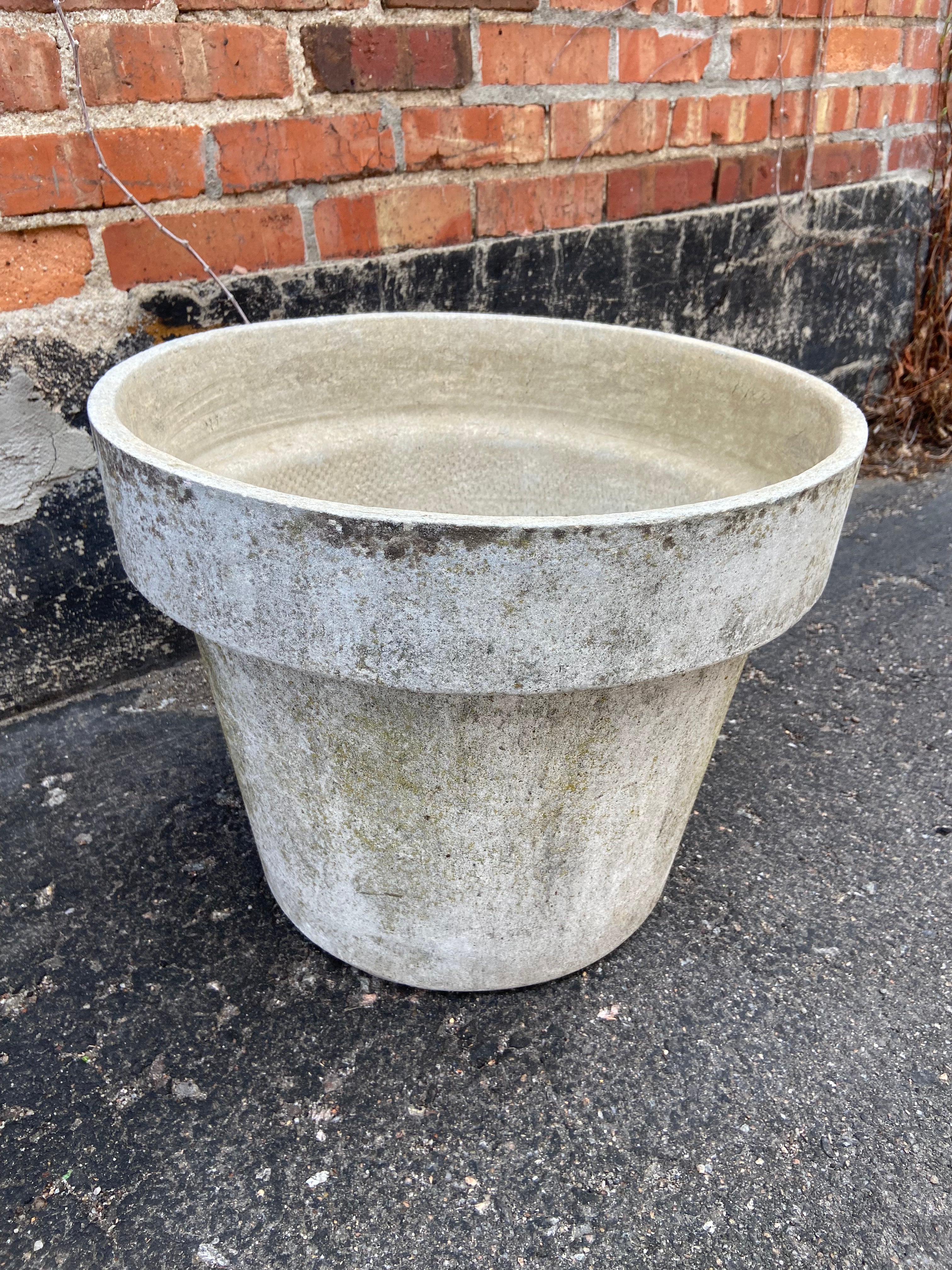 Medium Vintage Round Willy Guhl Pot 20"diameter x 16"h.