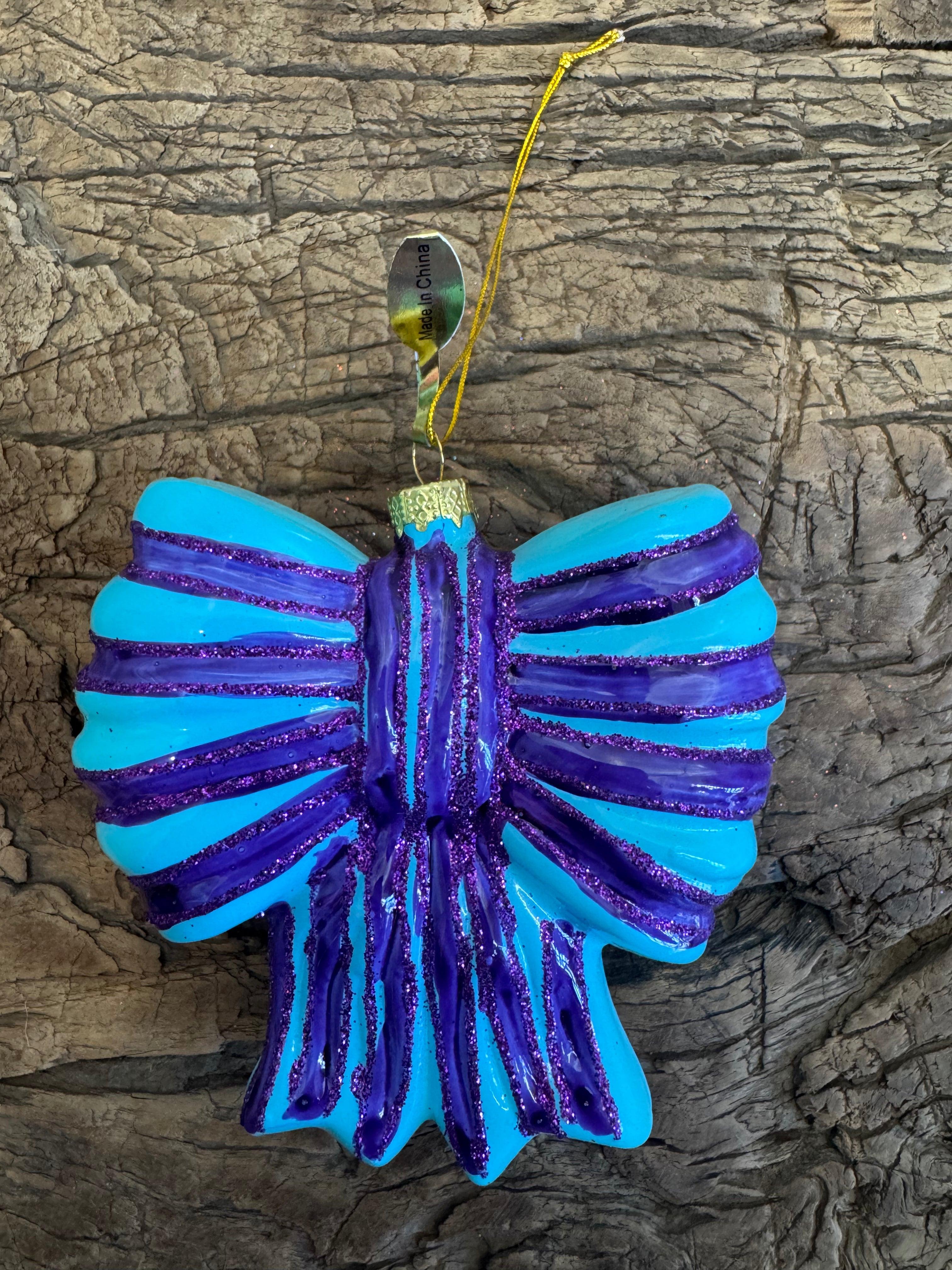 Striped Bow Ornament