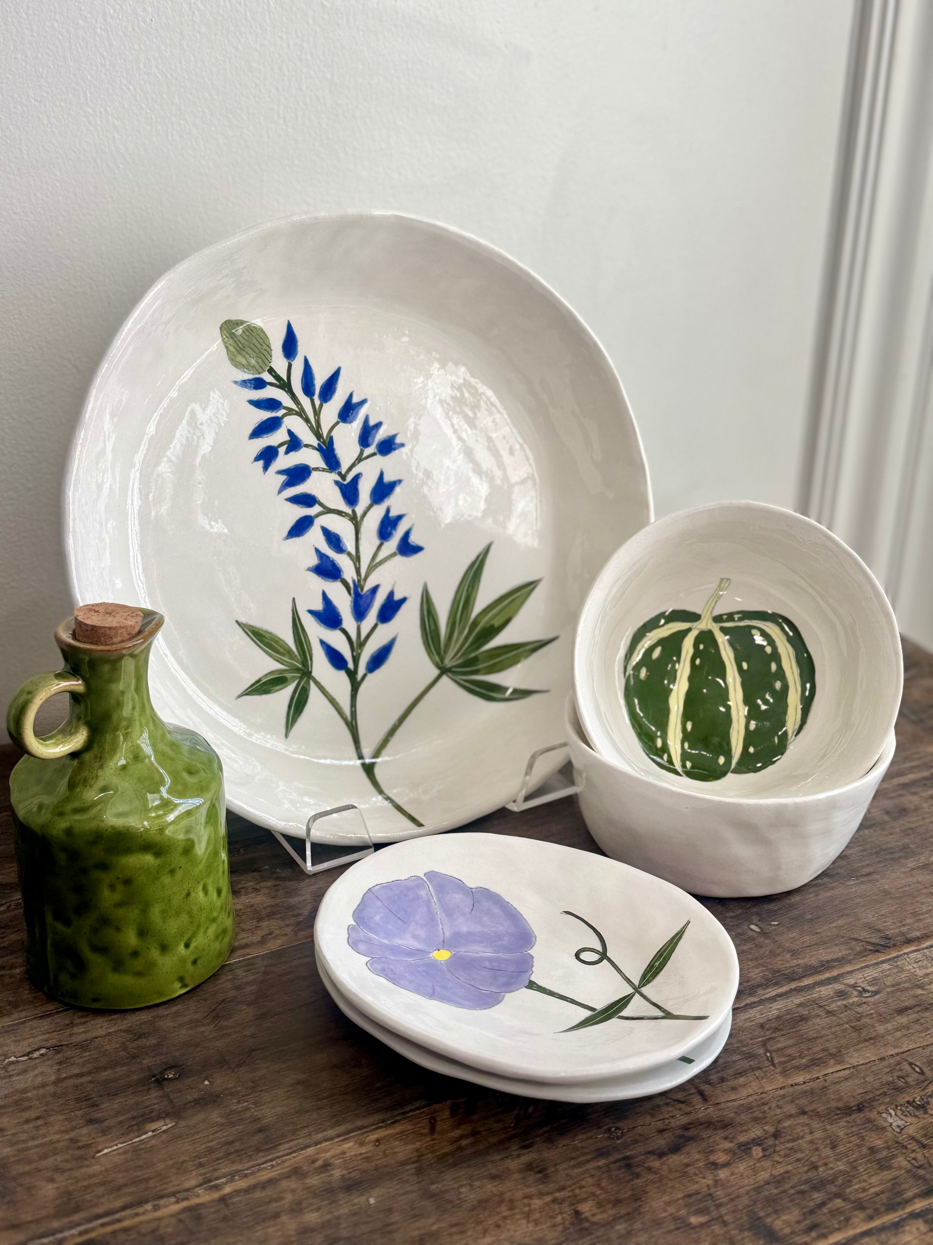 Round Flower Bowl, Large