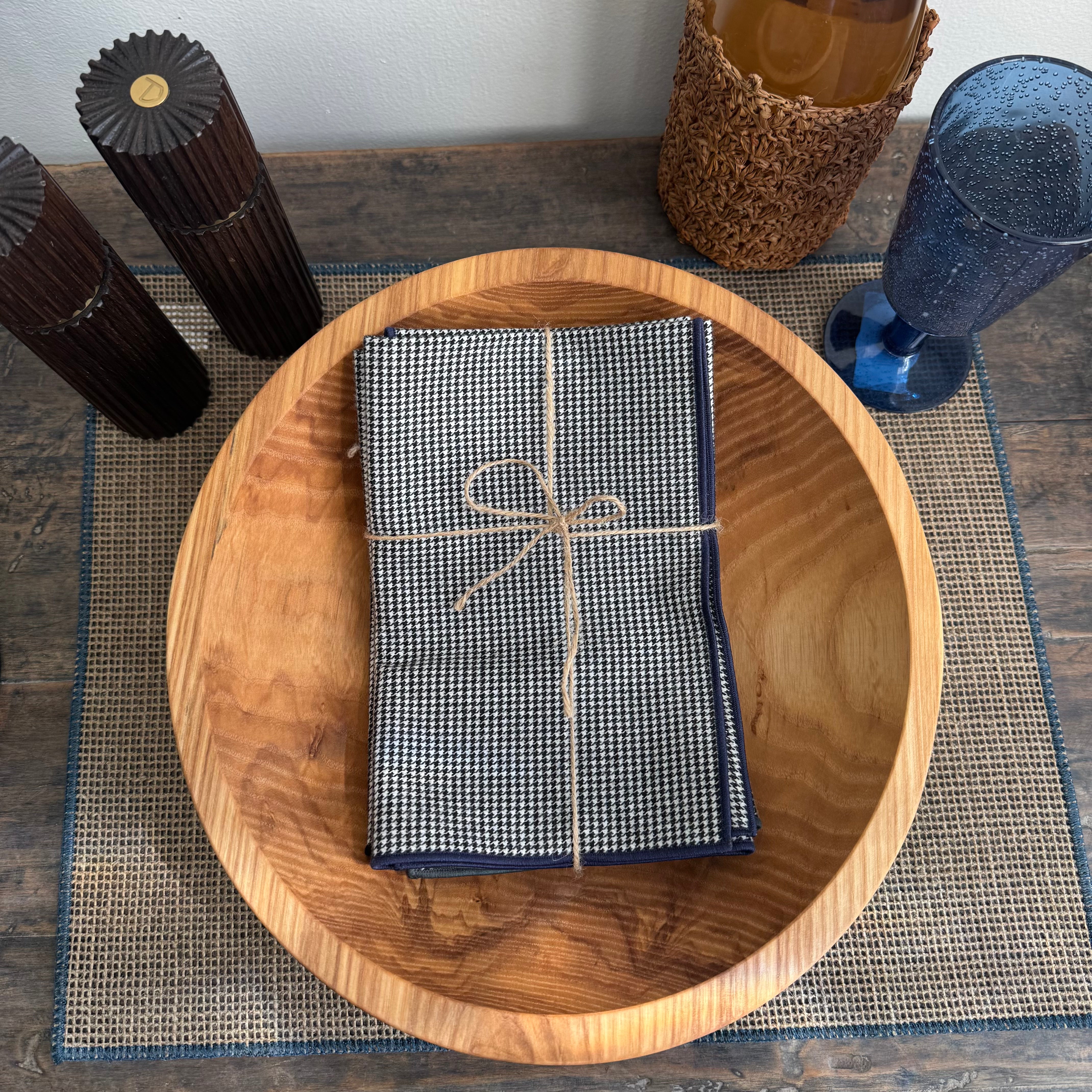 Crafted Wooden Bowl 12" diameter