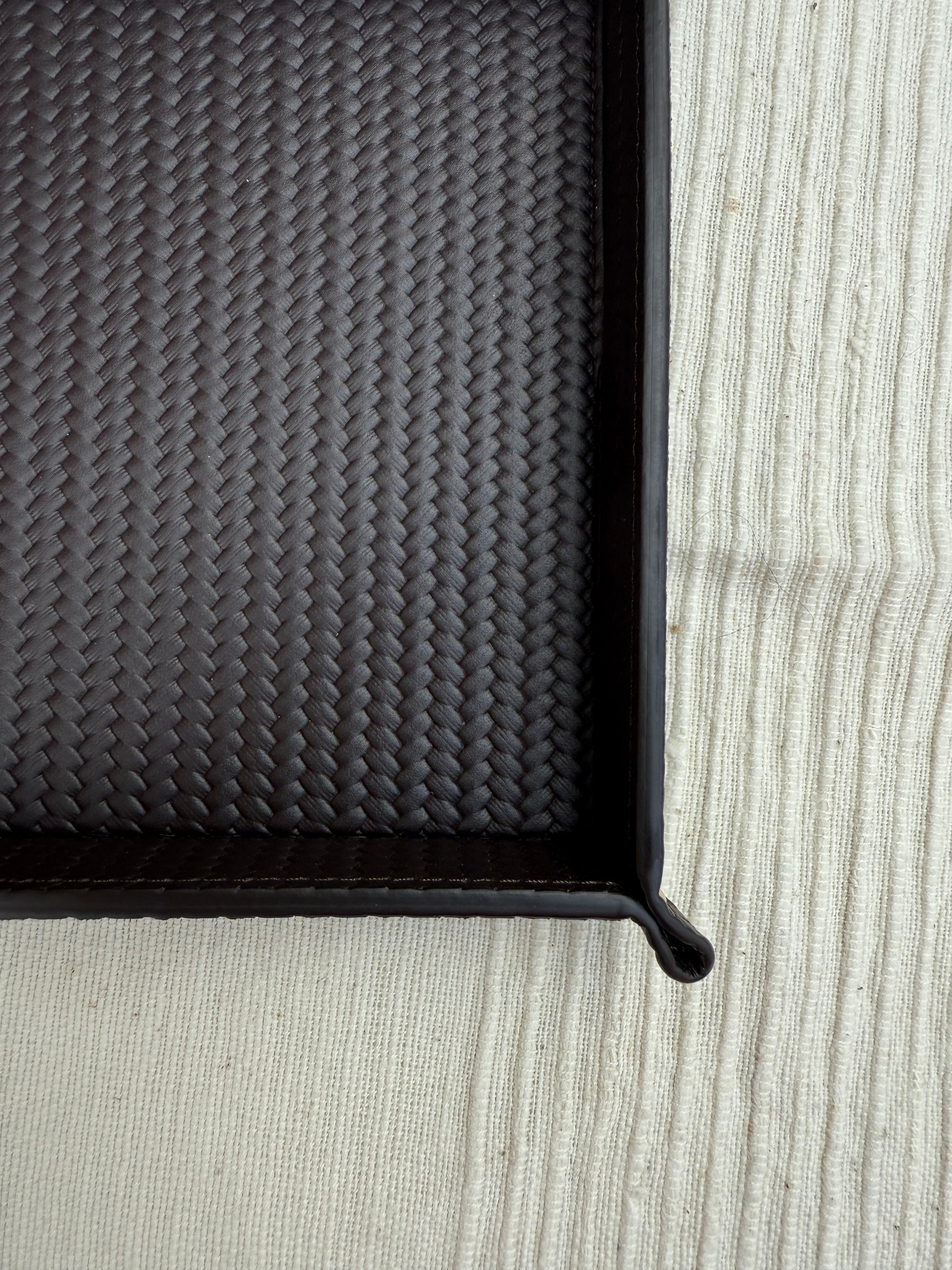 Leather Valet Tray 6" x 8" x 1"high