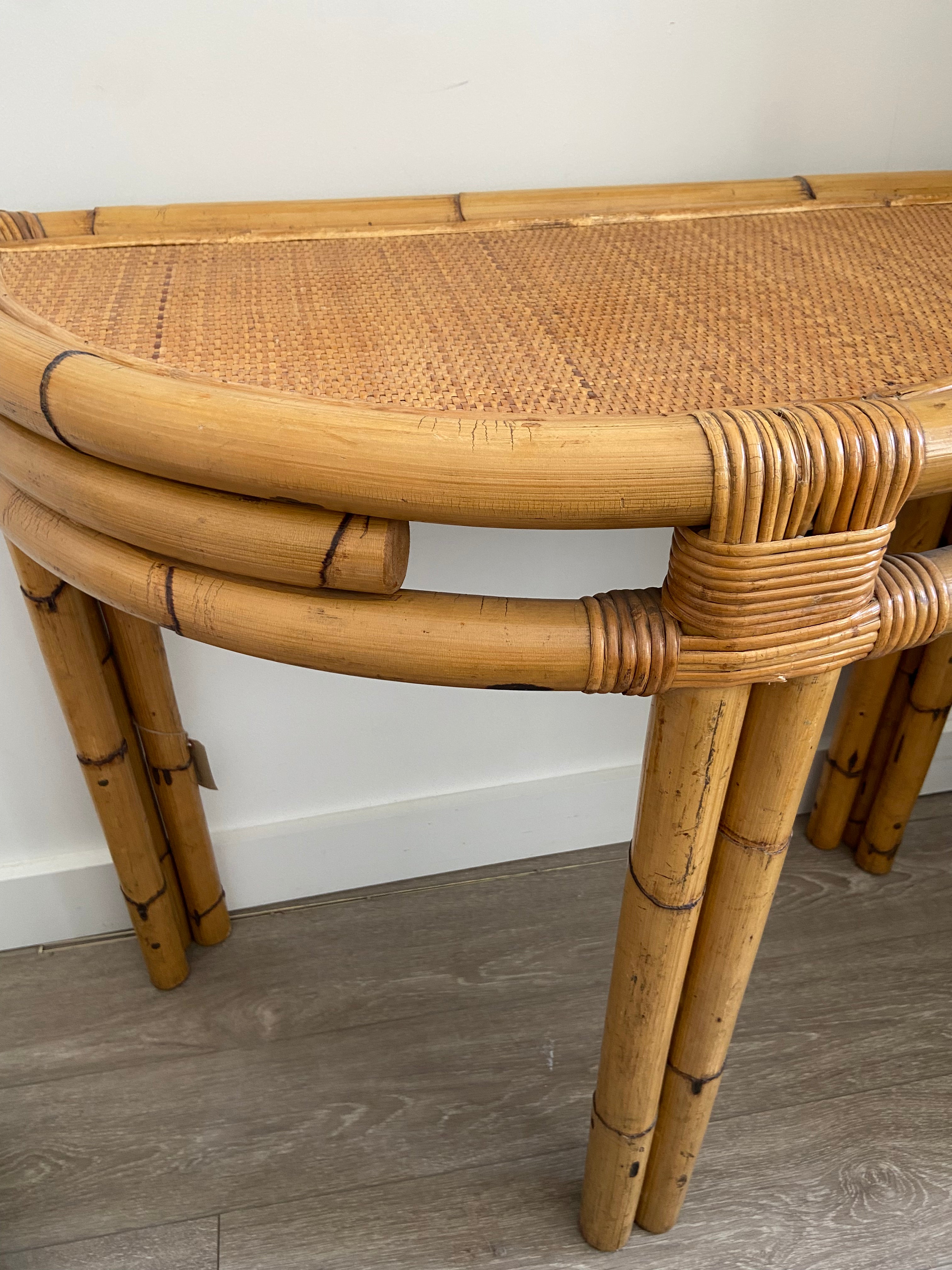 Italian Small Bamboo Console