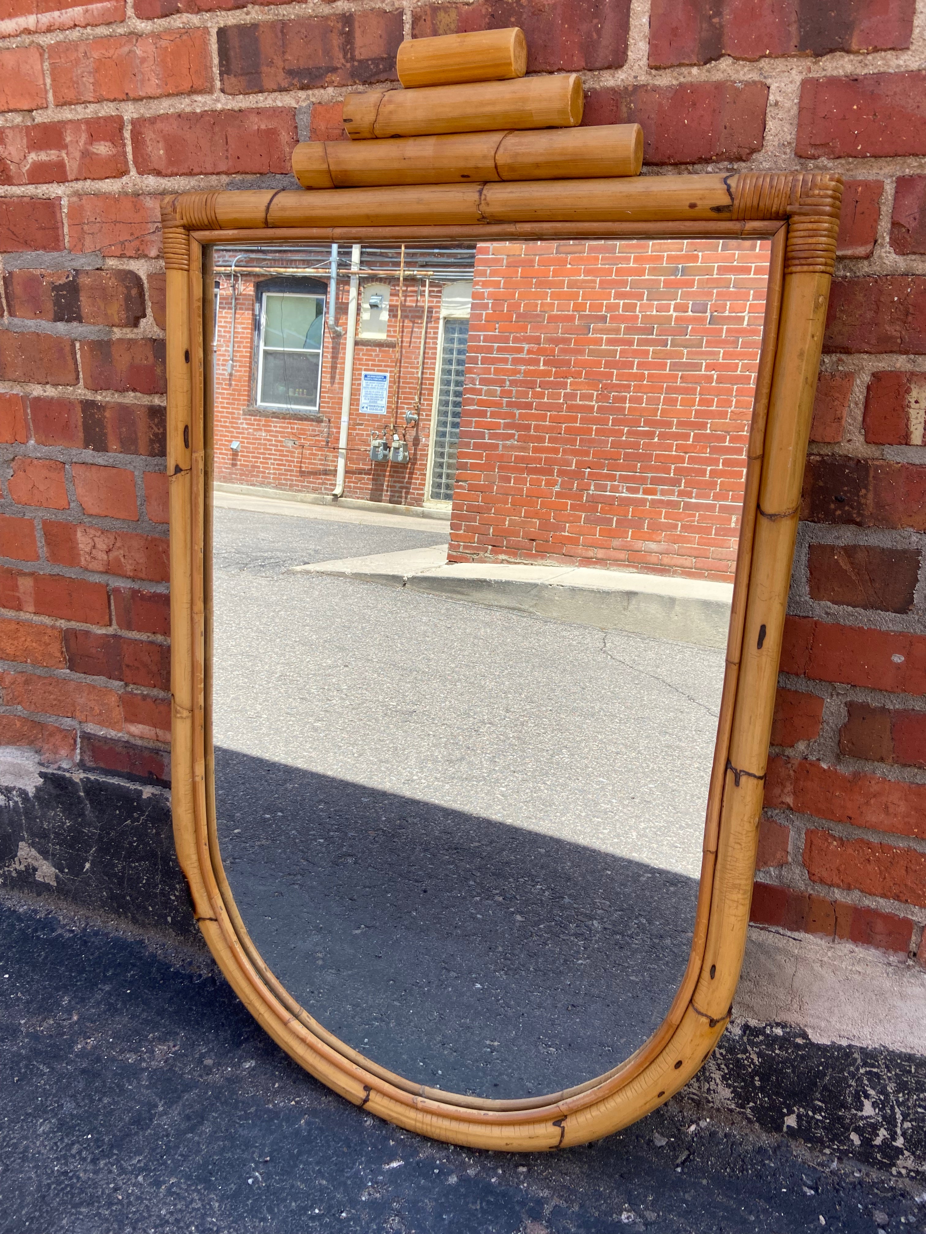Italian Bamboo Mirror