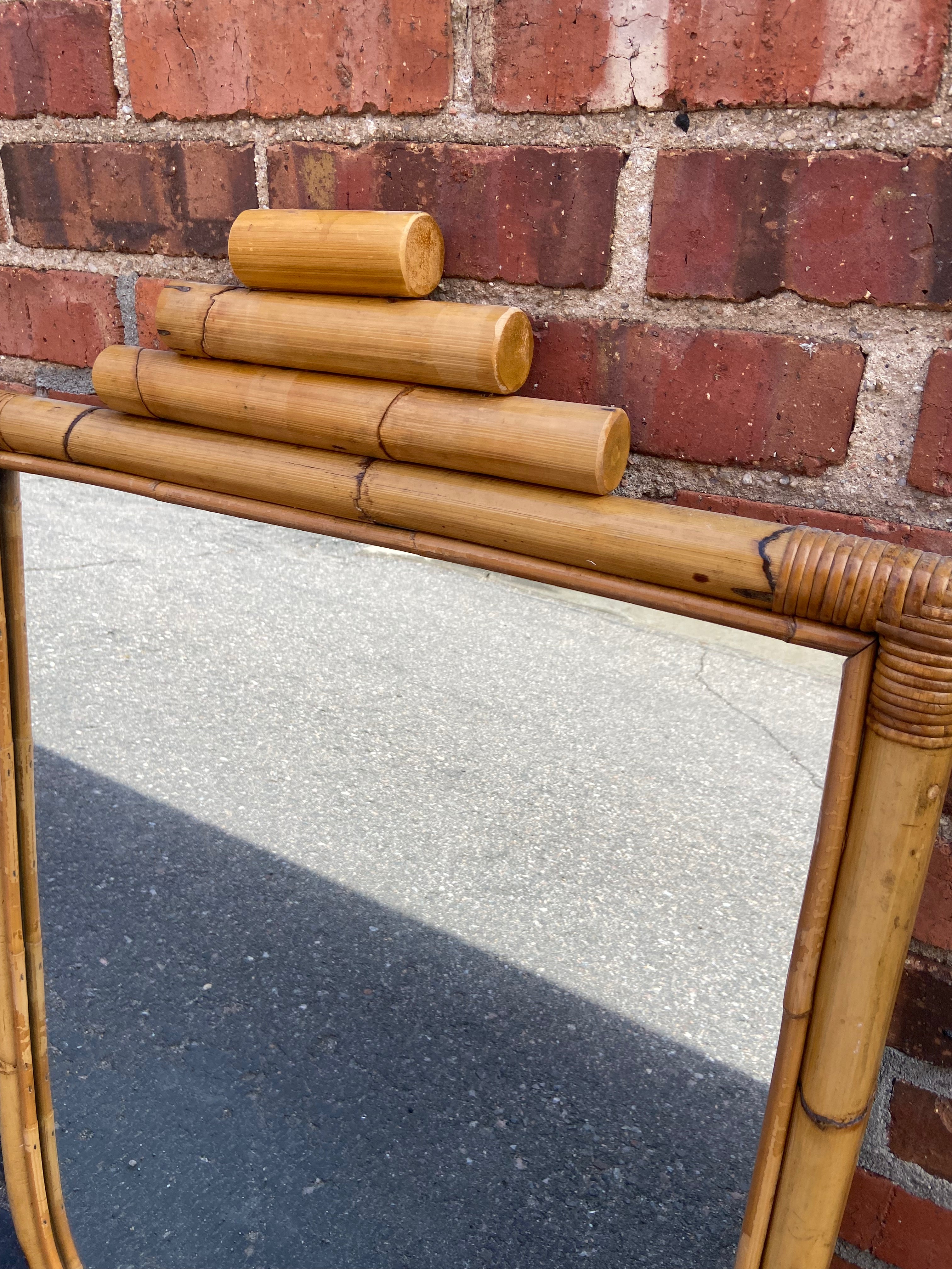 Italian Bamboo Mirror