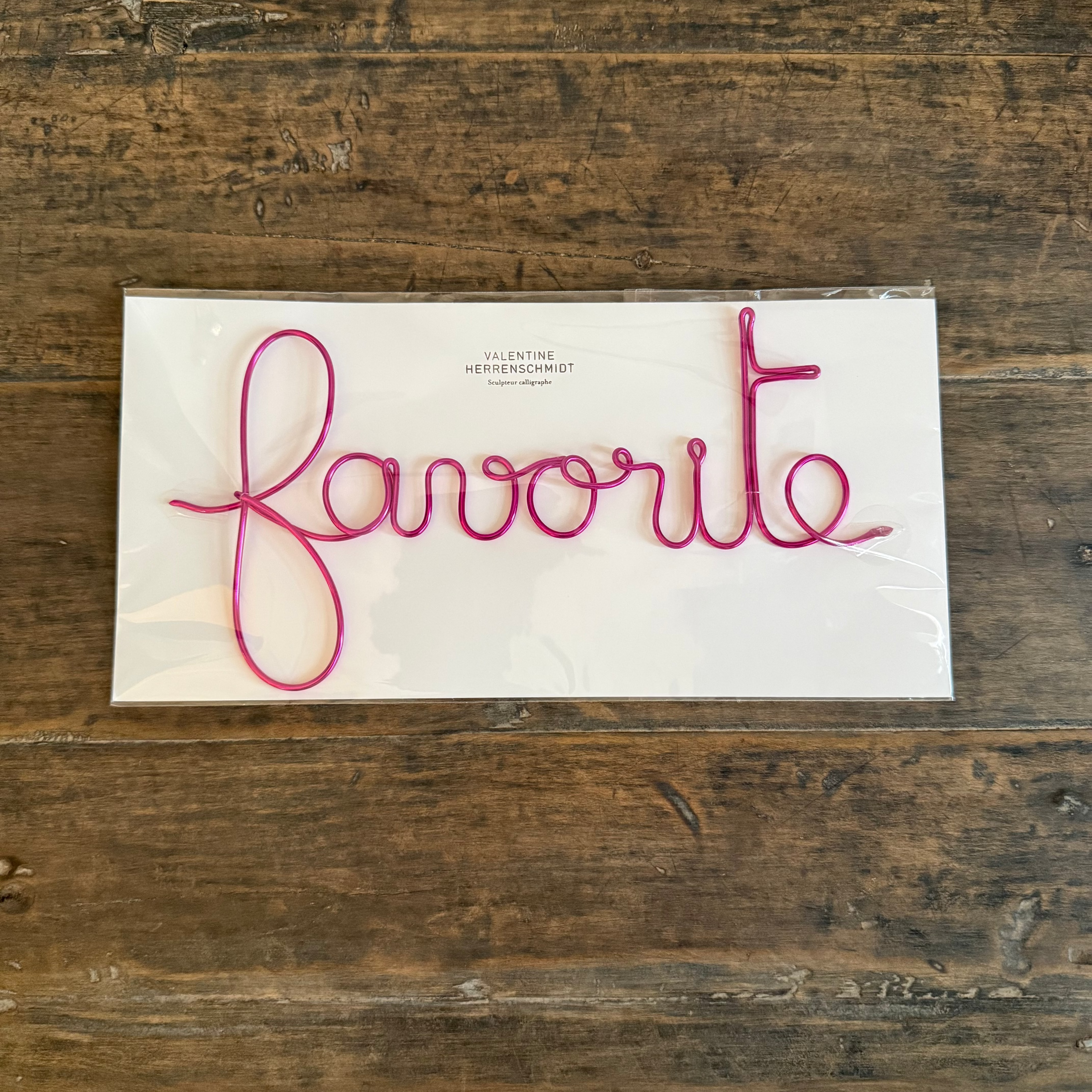 Calligraphy Word Sculpture