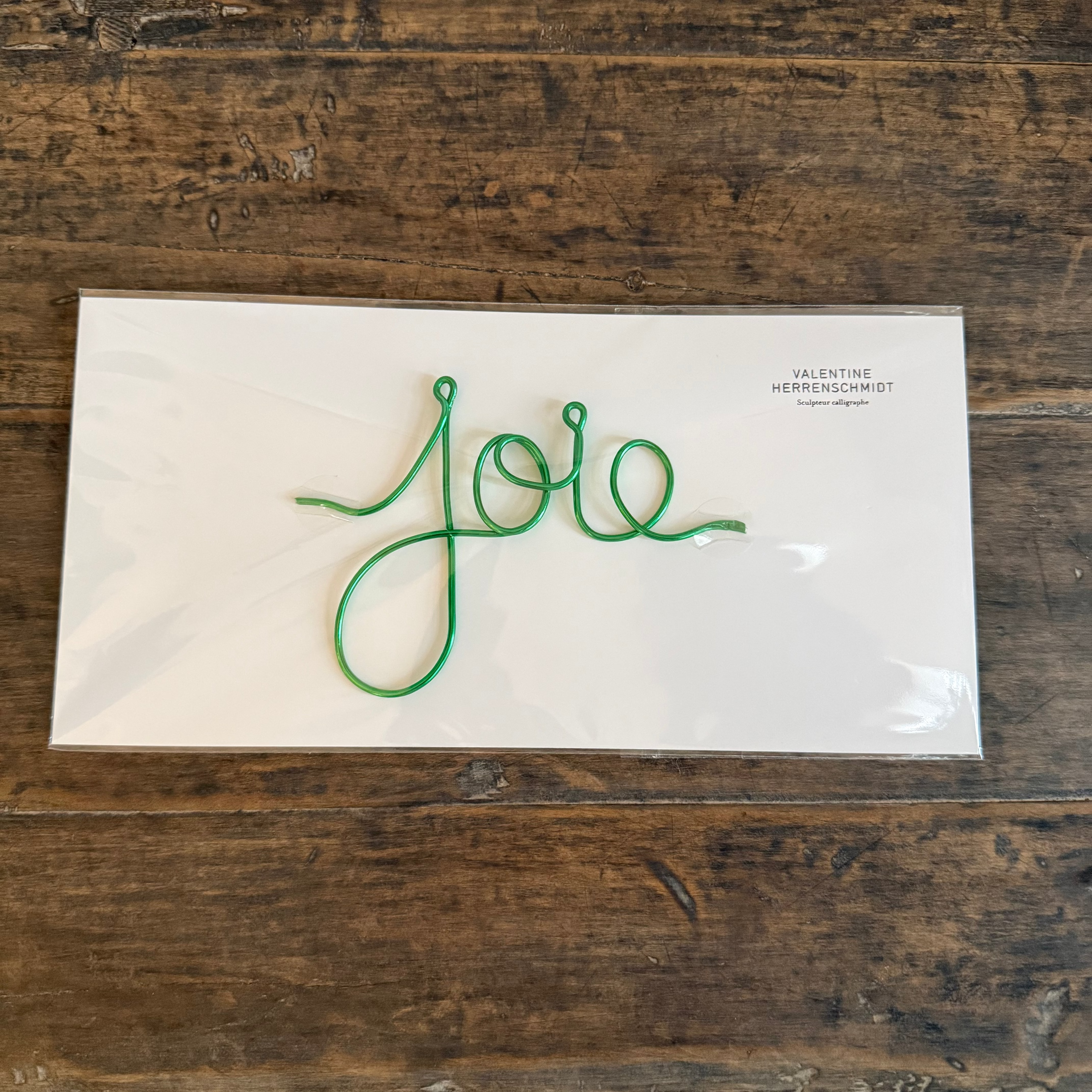 Calligraphy Word Sculpture