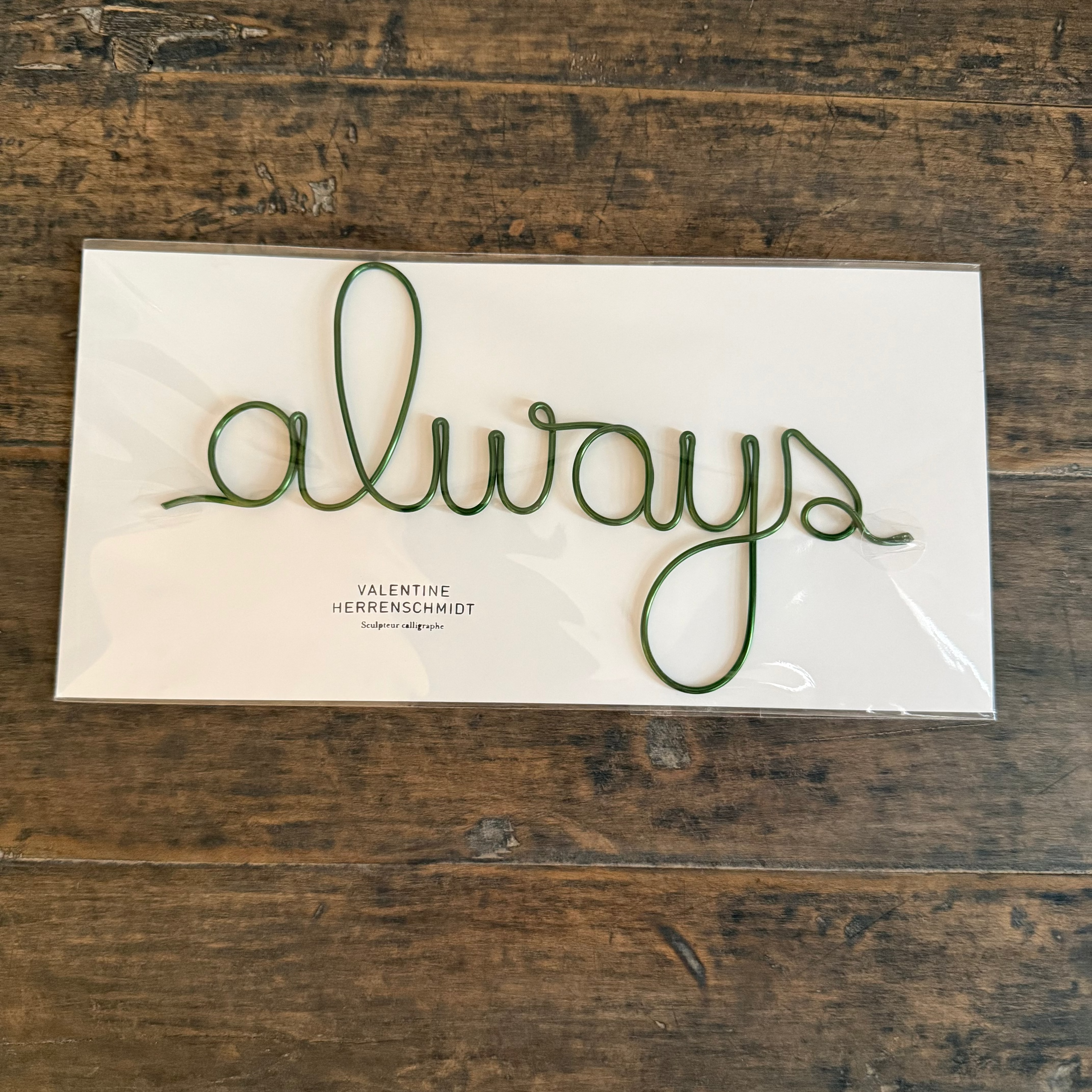 Calligraphy Word Sculpture