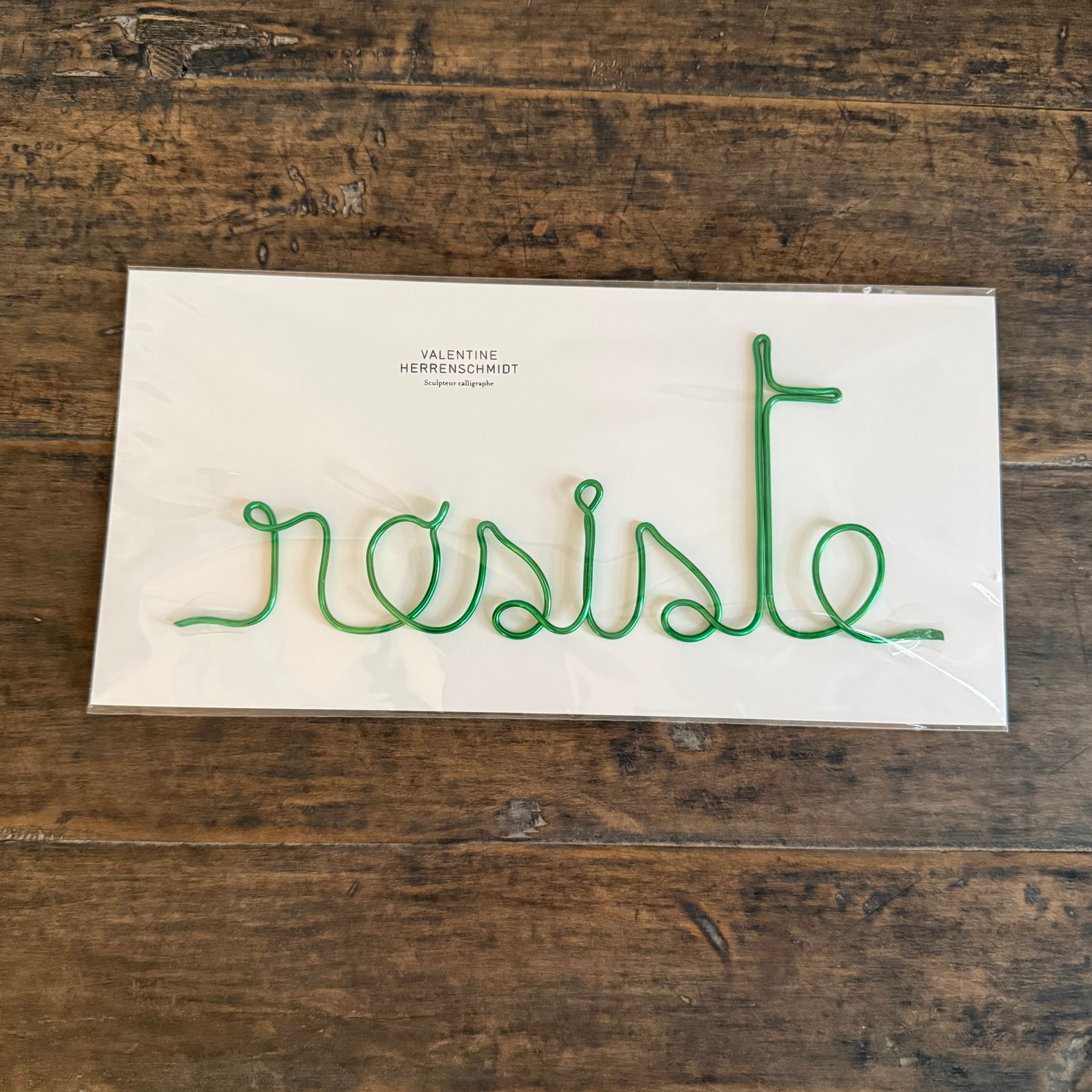 Calligraphy Word Sculpture