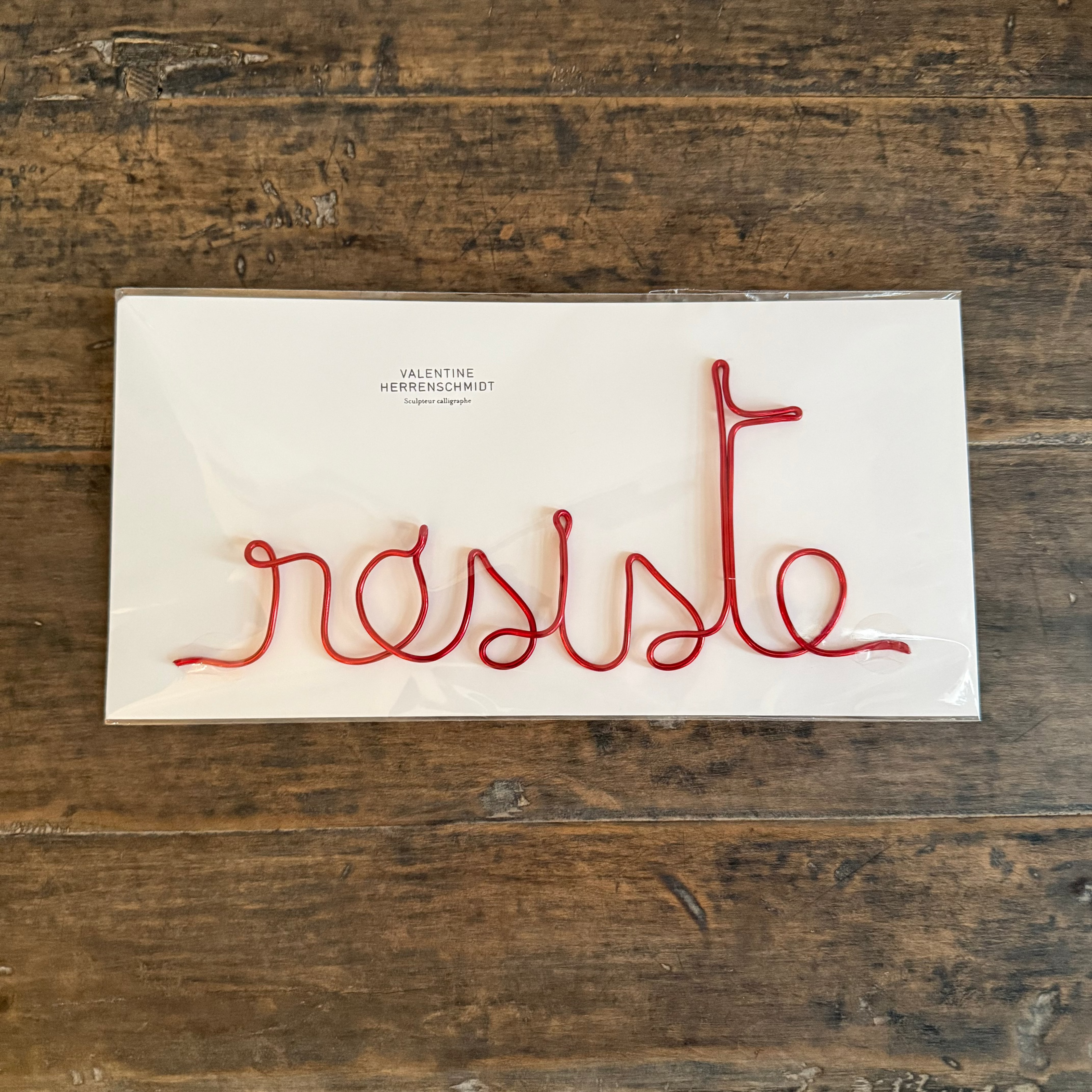 Calligraphy Word Sculpture