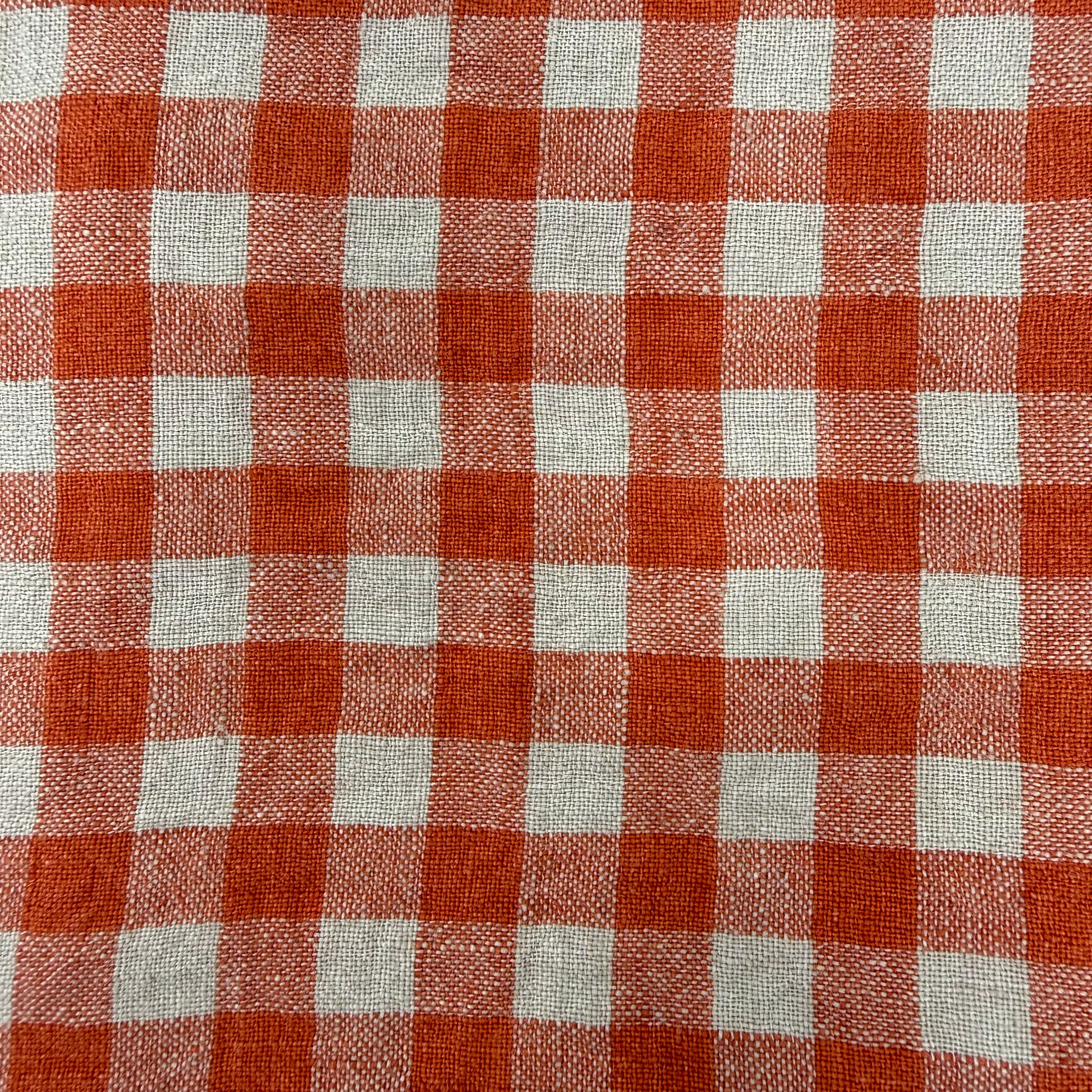 100% Linen Standard Pillowcase - checks and stripes