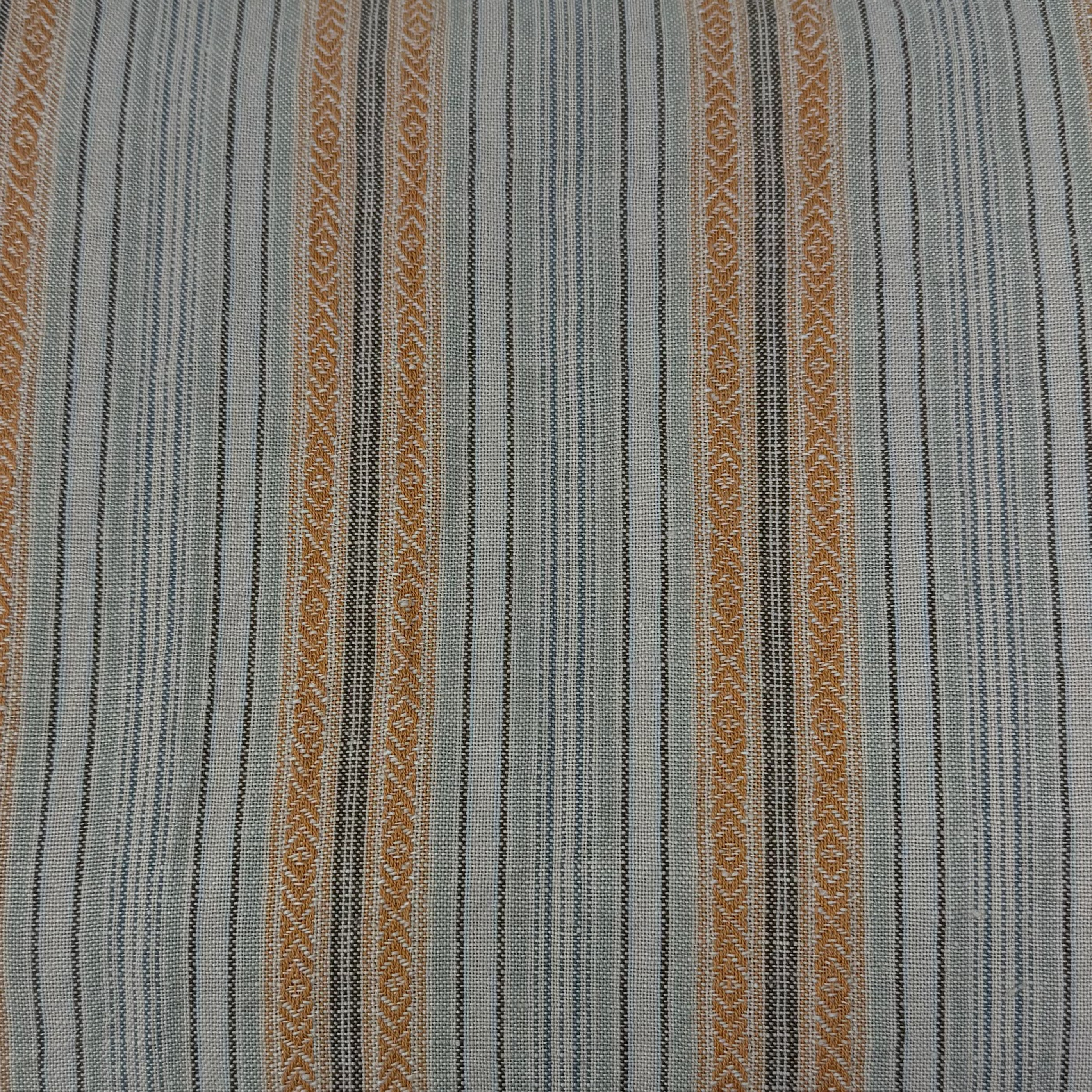Patterned Tablecloth 63 x 118" 100% French Linen