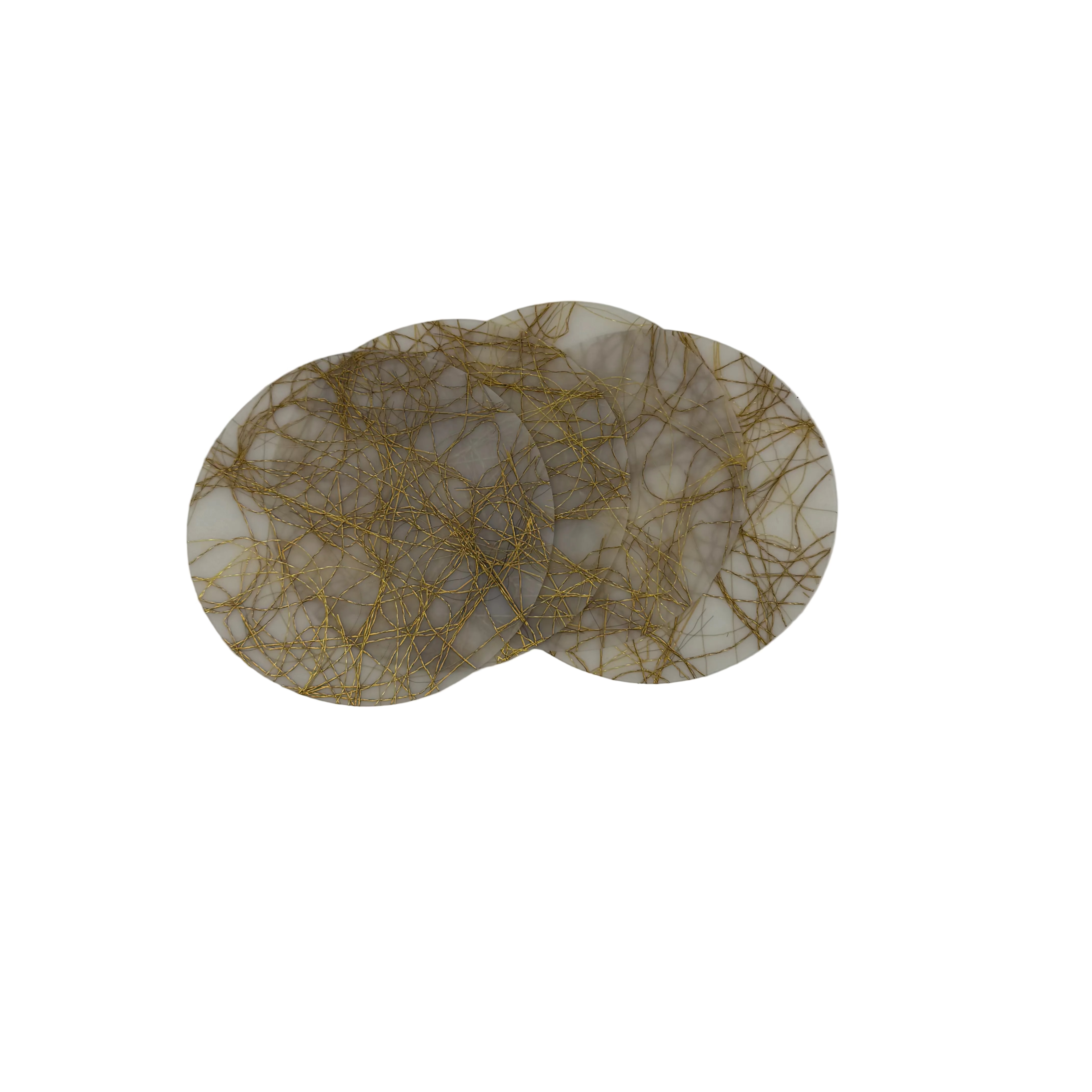 Luisa Cevese Riedizioni Set of 4 Round Polyurethane Coasters