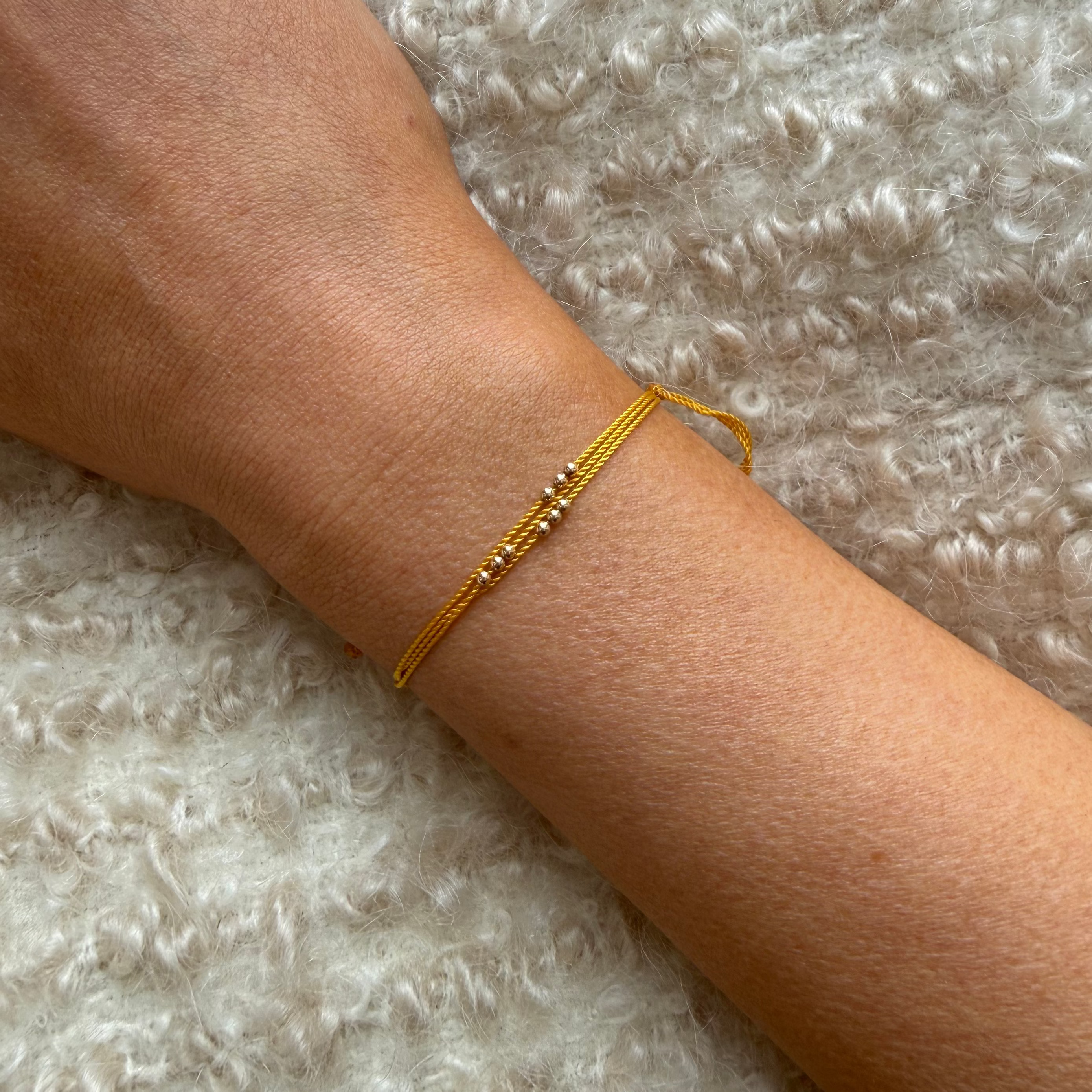 Wish Me Luck Bracelet, 14kt. YG