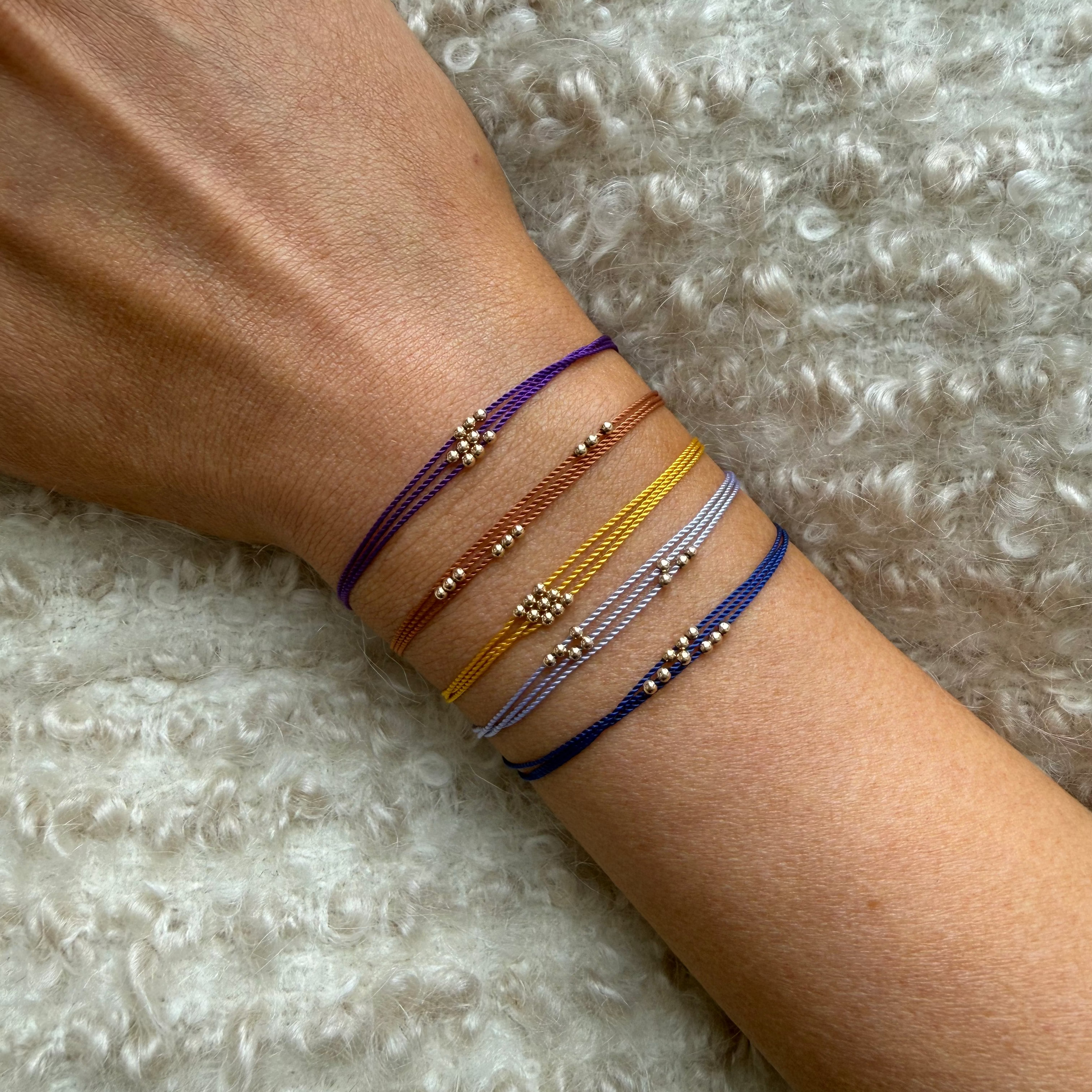 Wish Me Luck Bracelet, 14kt. YG