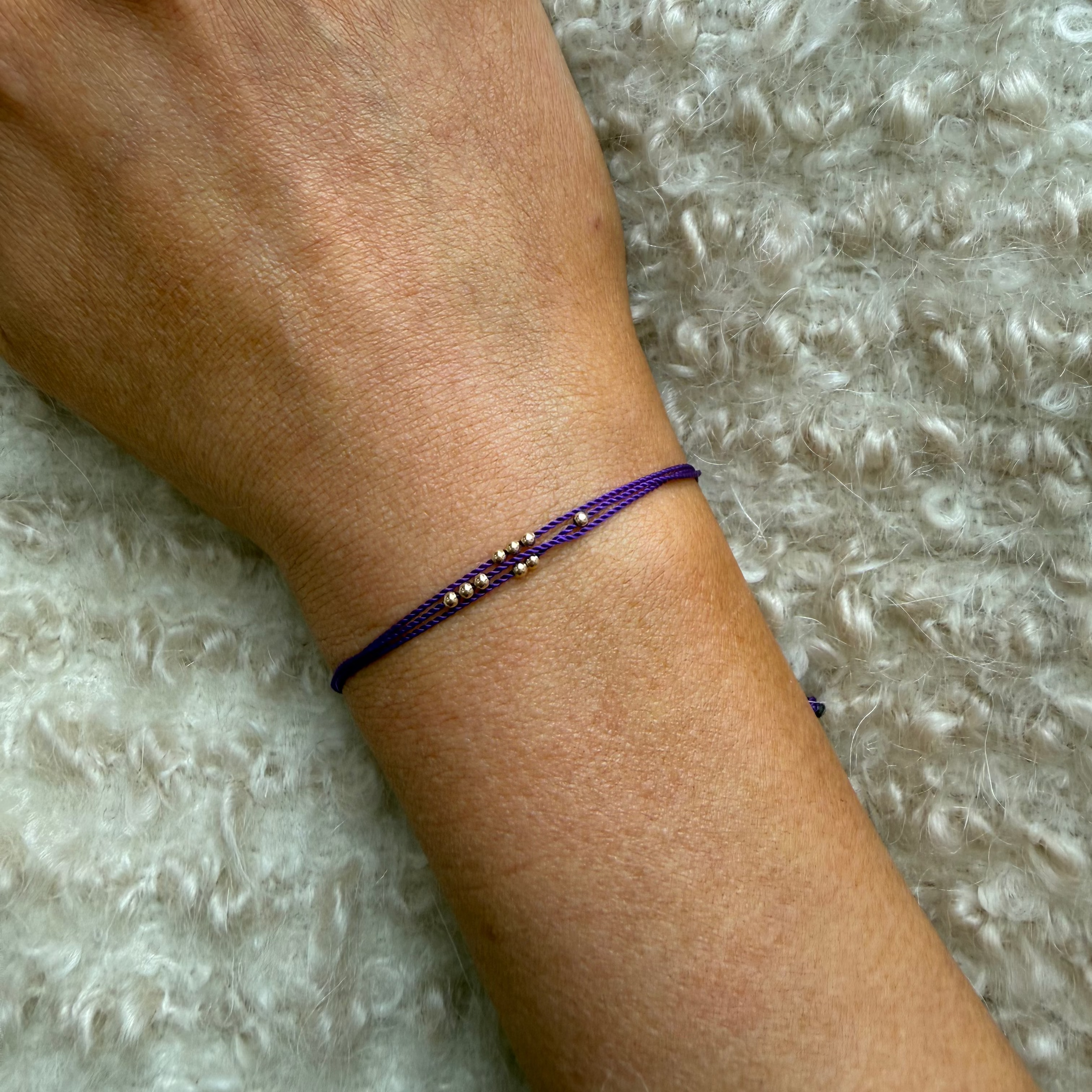 Wish Me Luck Bracelet, 14kt. YG