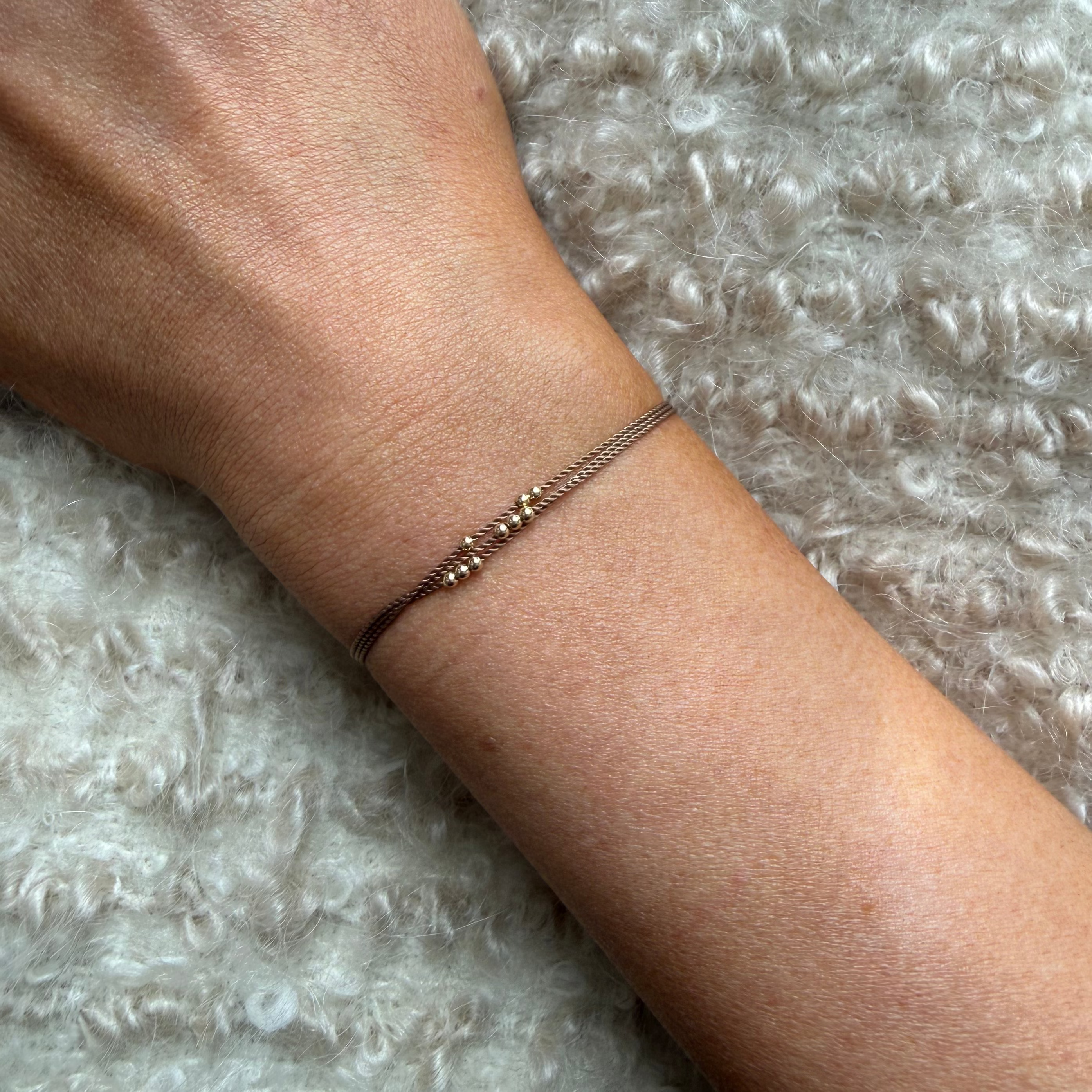 Wish Me Luck Bracelet, 14kt. YG