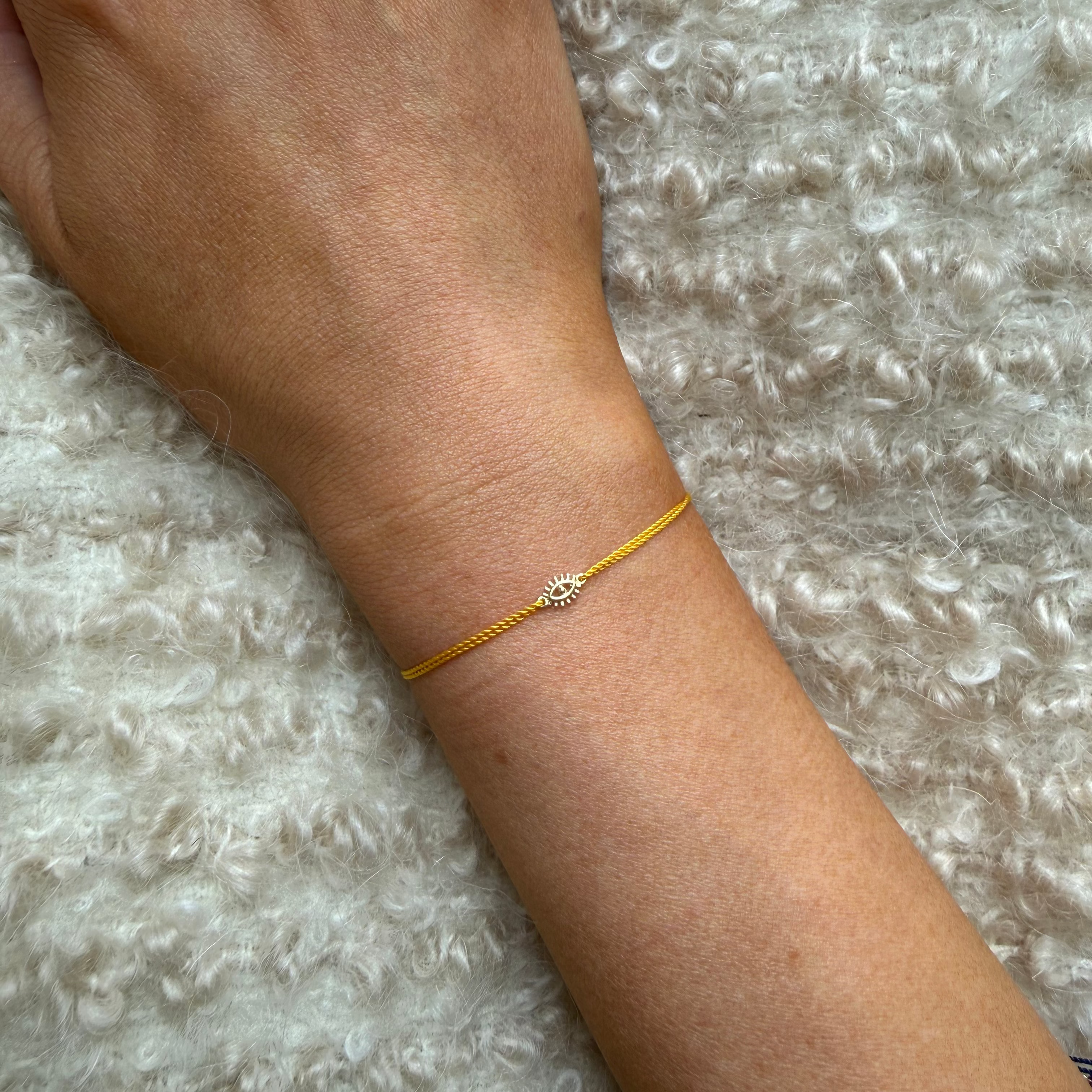 Guard Me Cord Bracelet, 14kt. Yellow Gold