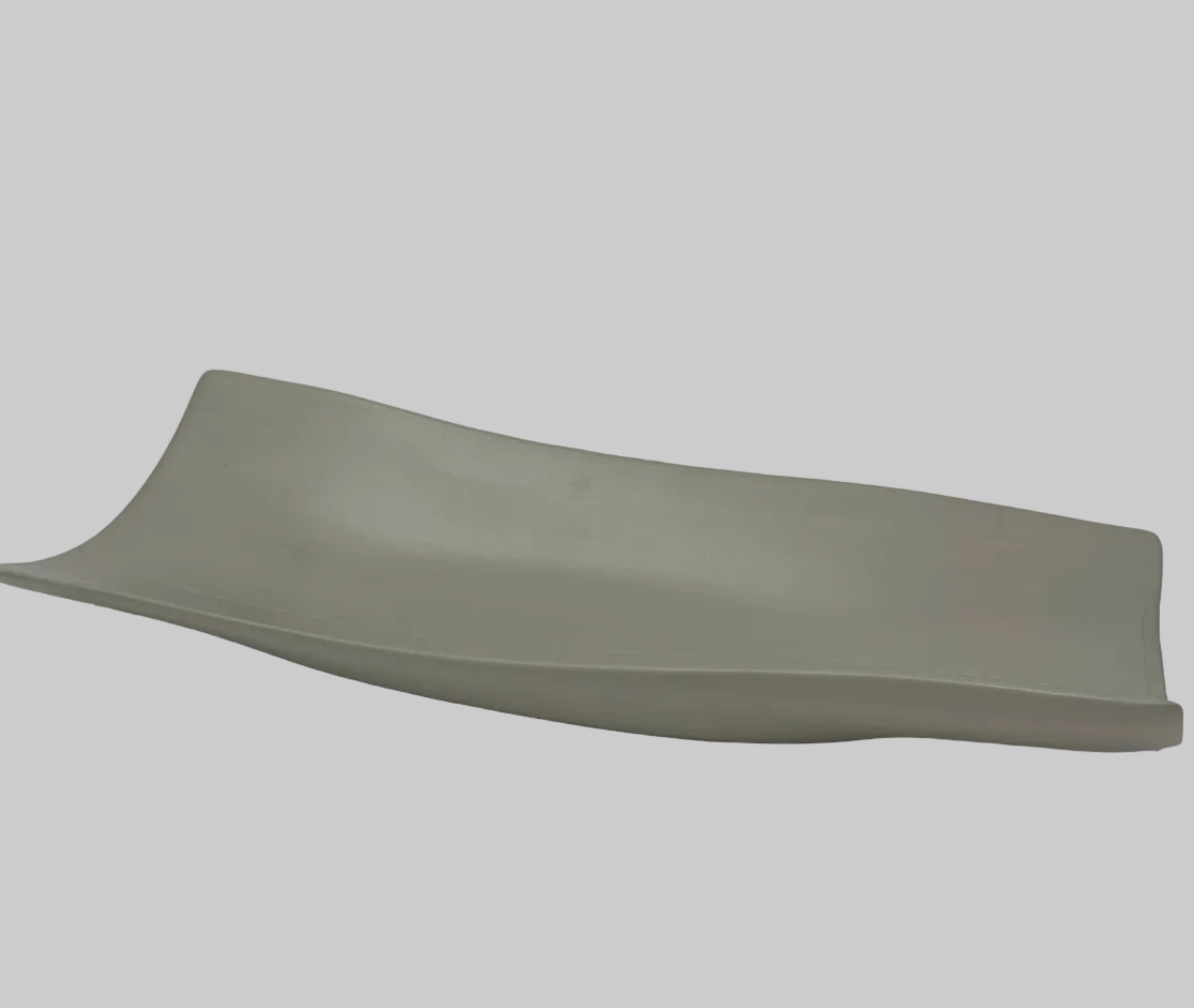 Vare Long Rectangular Ceramic Tray Wavy A