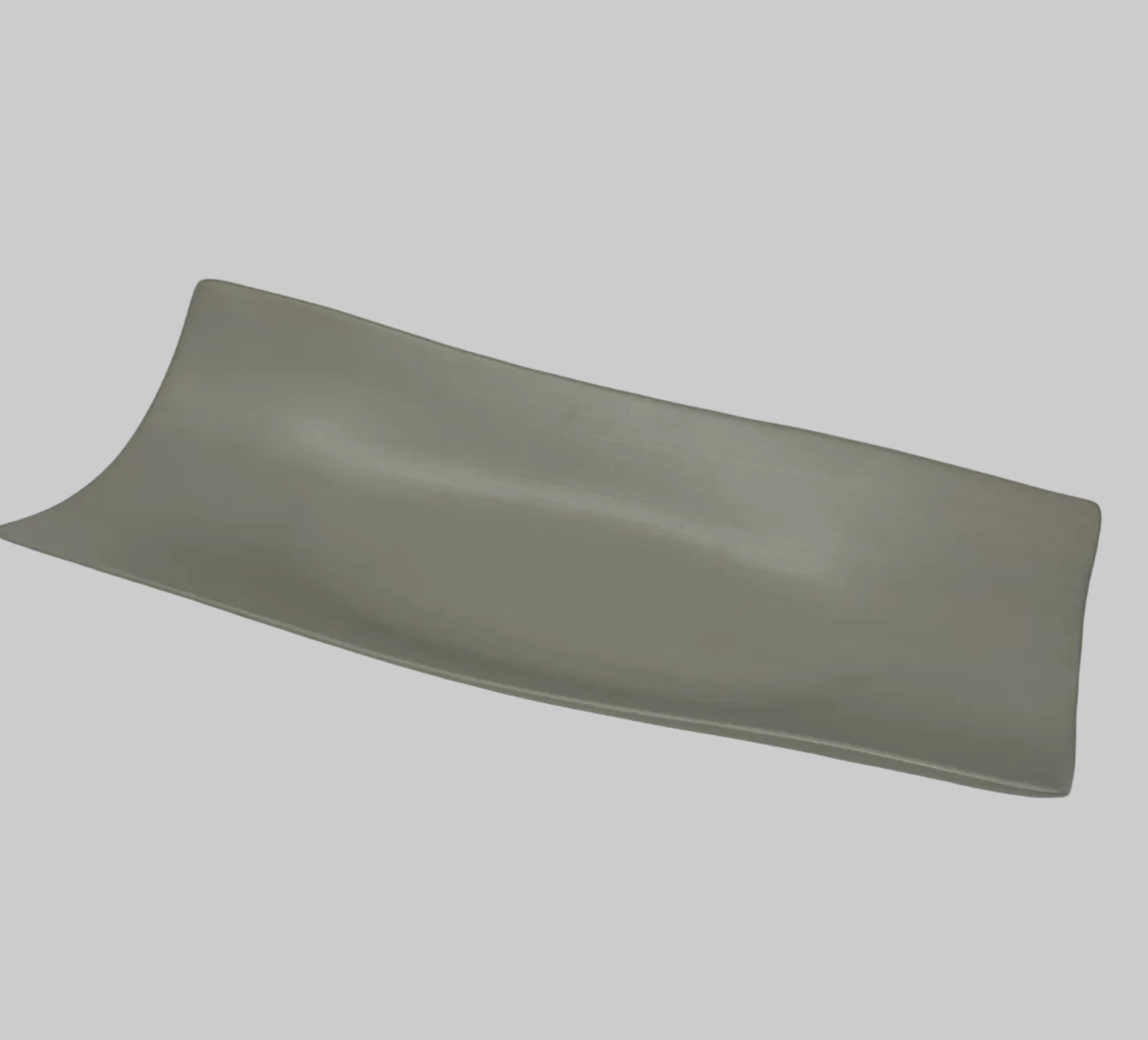 Vare Long Rectangular Ceramic Tray Wavy A