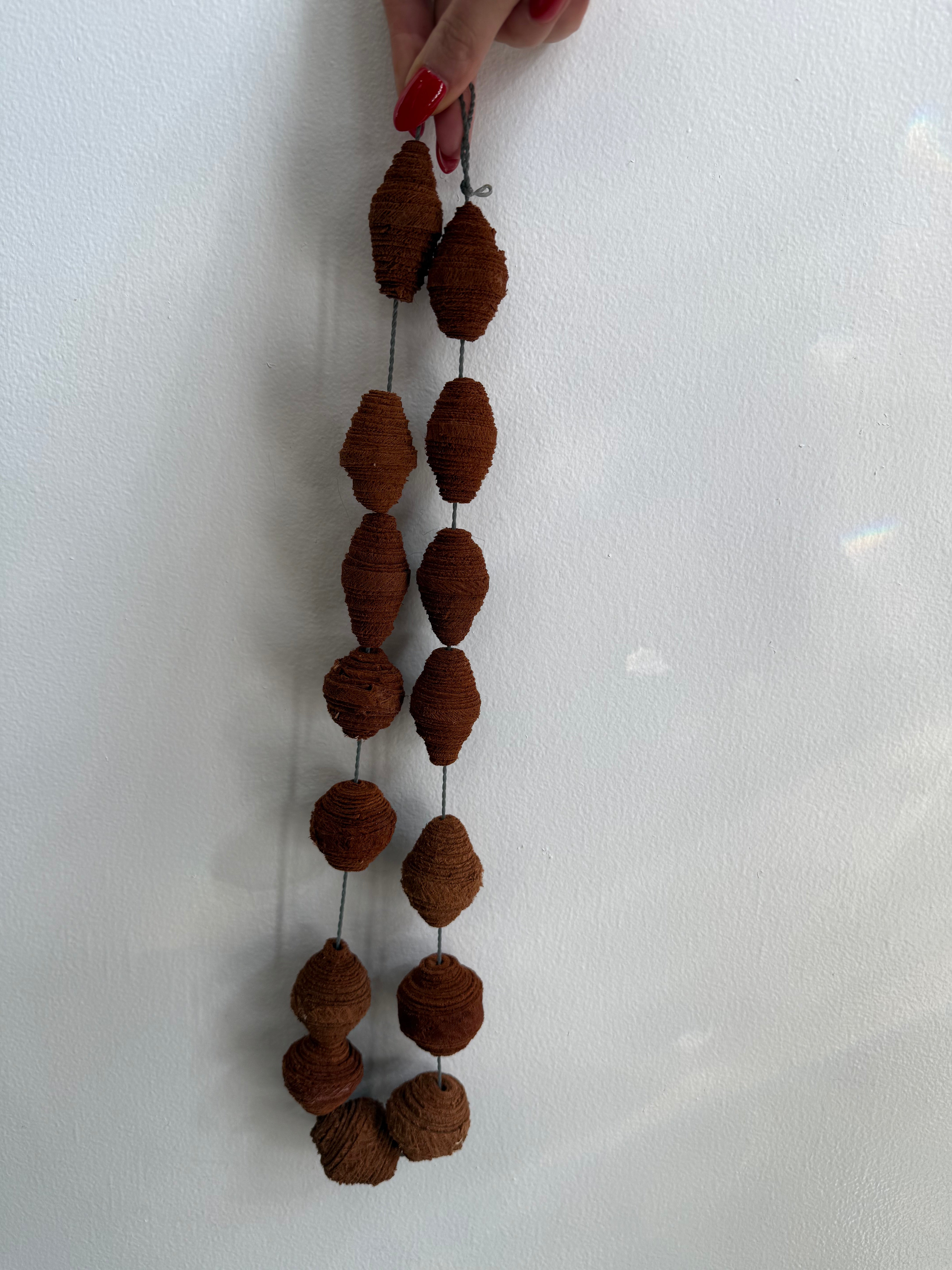 African Bark Decorative Bead String