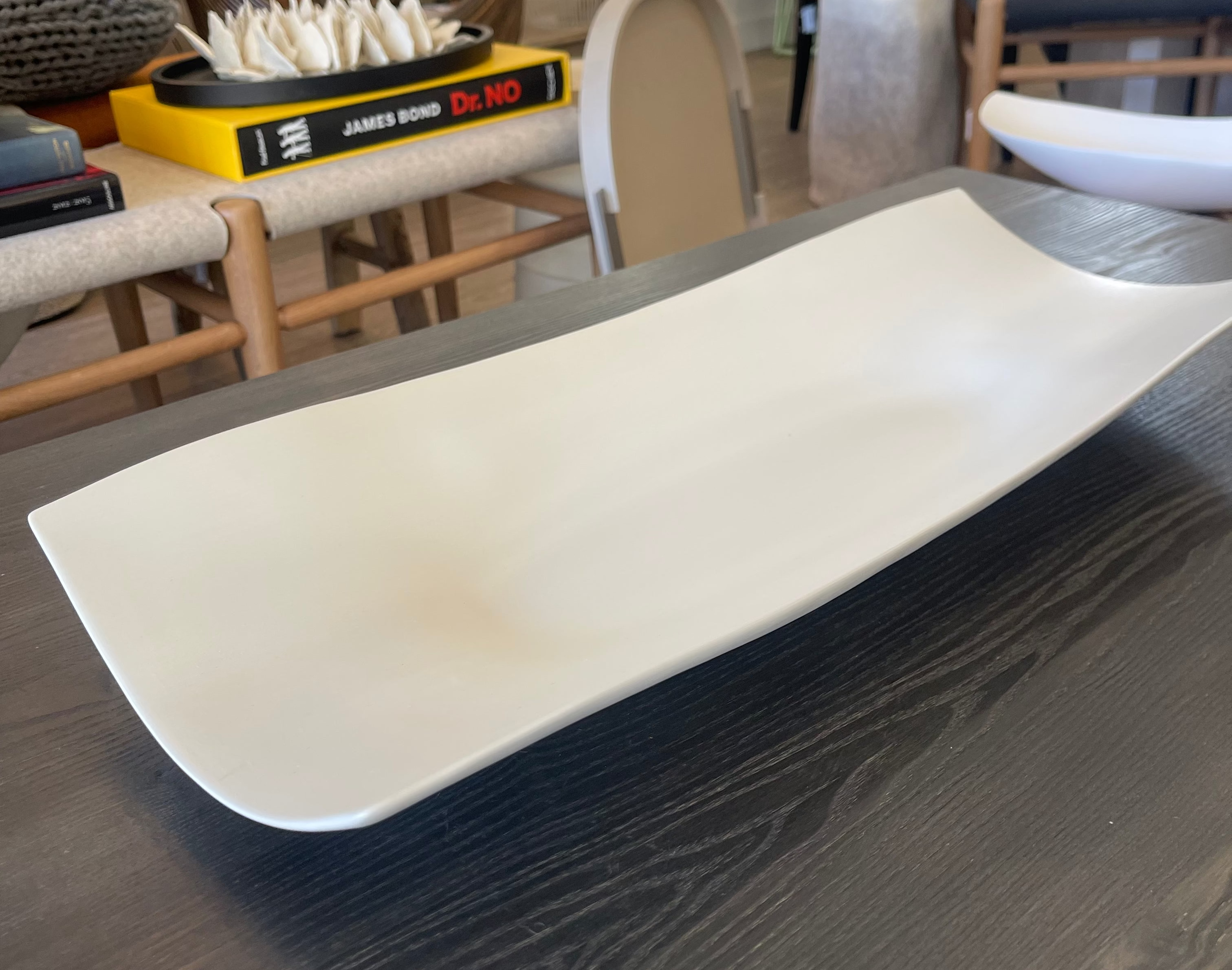 Vare Extra Rectangular Ceramic Tray Wavy A