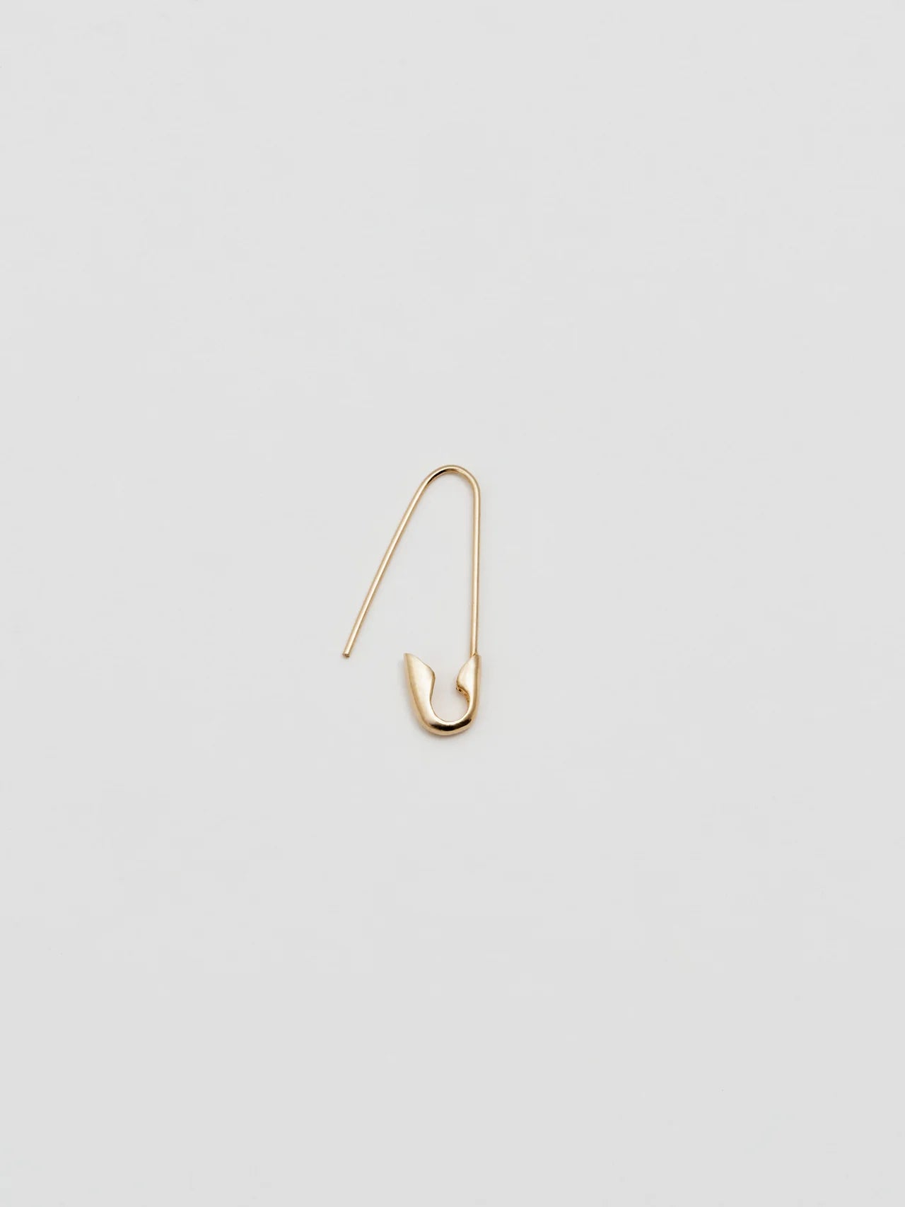 Loren Stewart Single Safety Pin Earring 14kt. YG