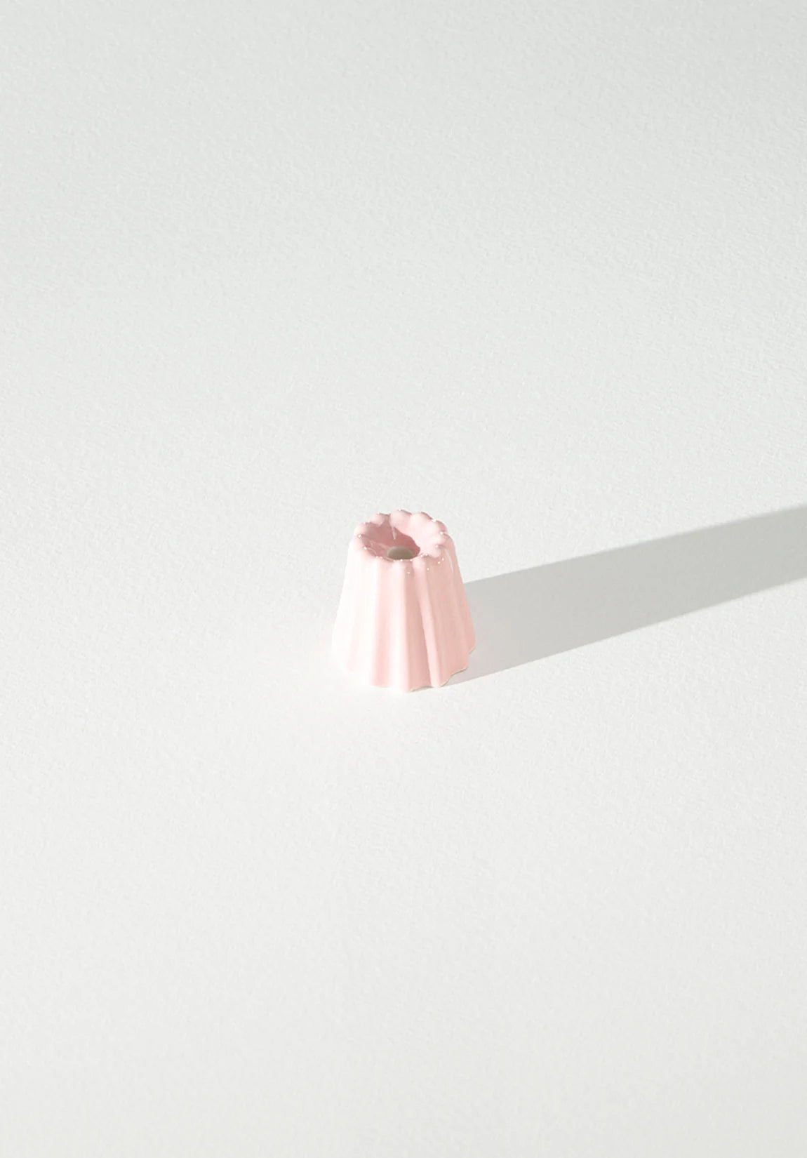 Porcelain Canele Candle Holder, Small