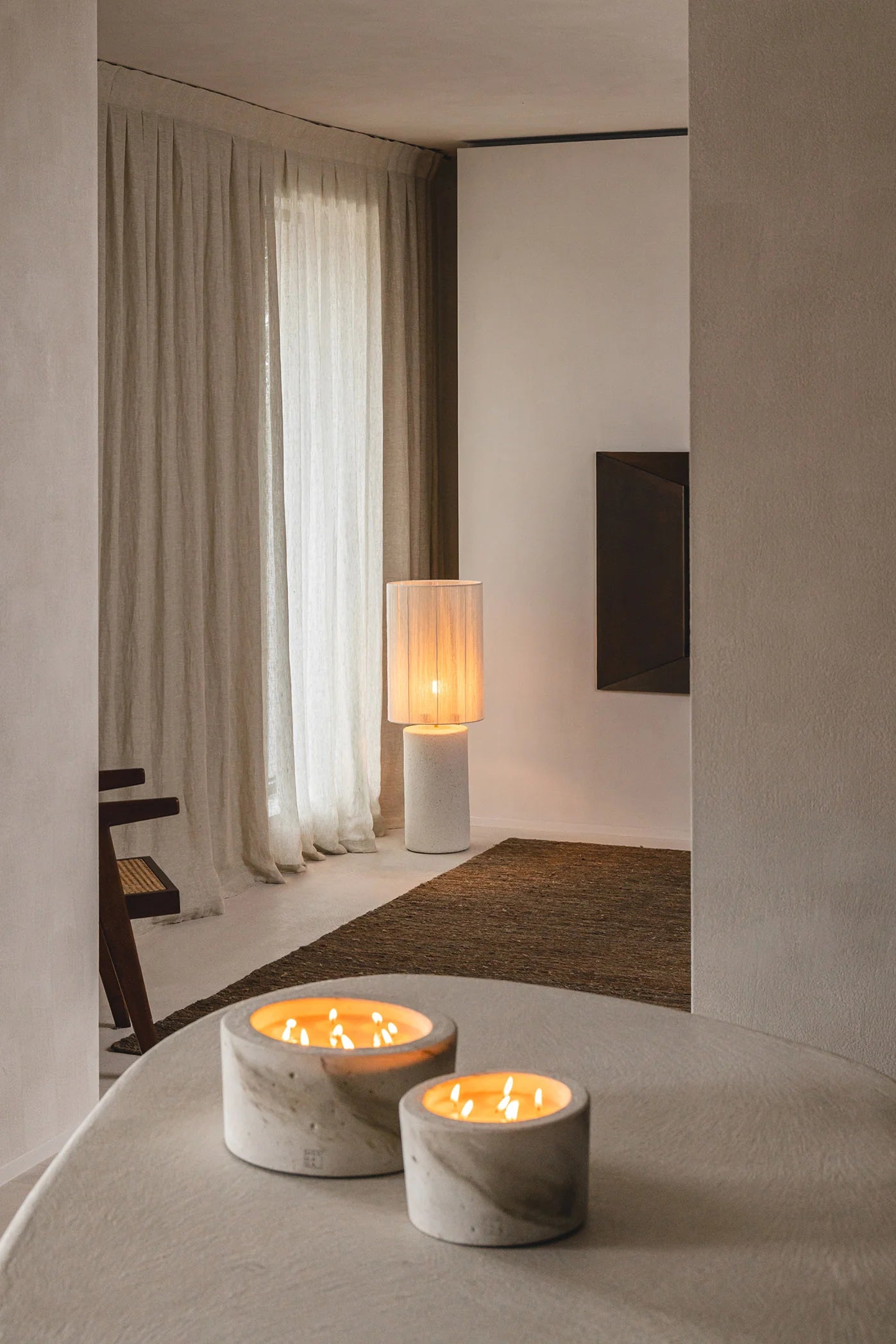 Indoor: Urban Candle XL Ecru (Black Sea)