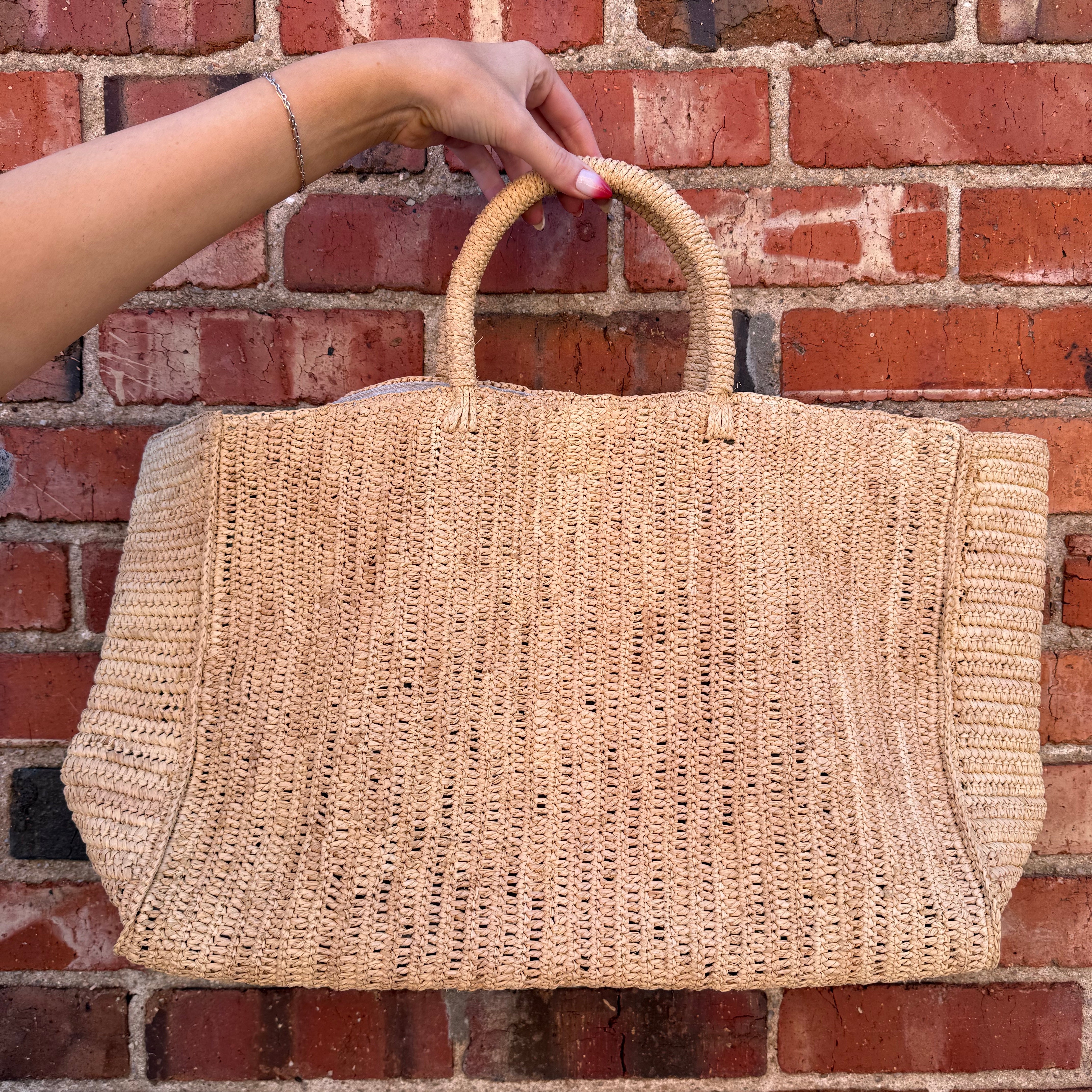 Cabas Antra Raffia Tote Bag