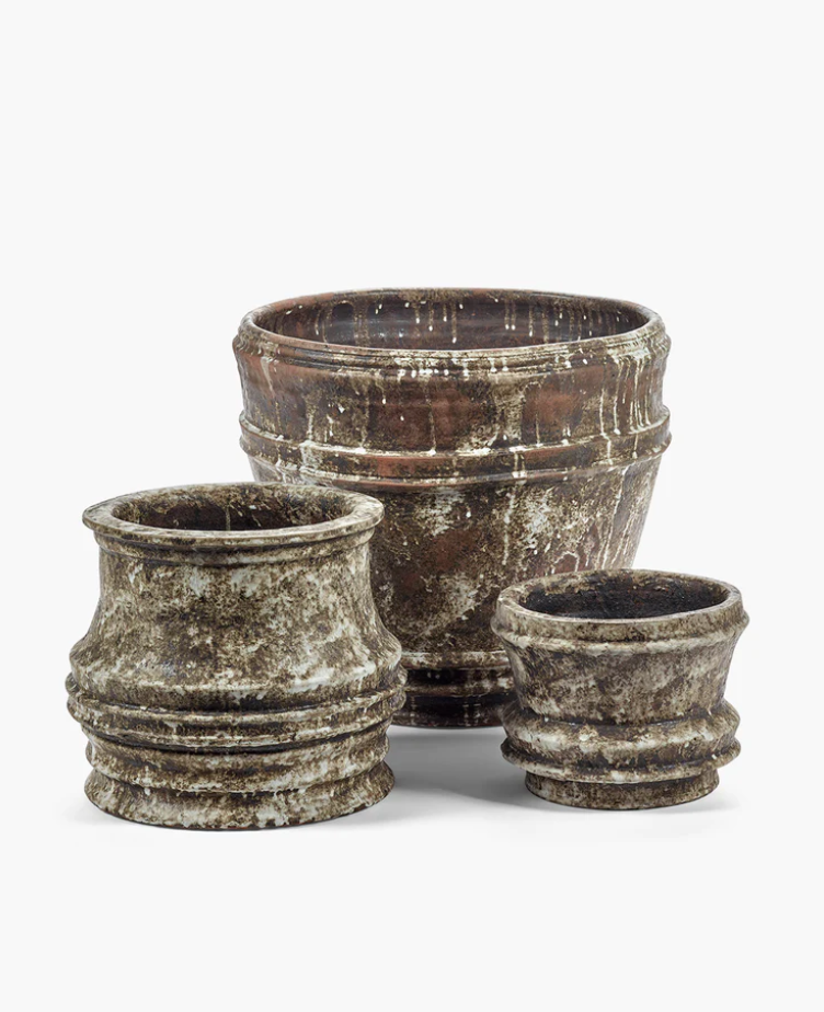 Serax Kelly Wearstler Mesa Planter 01 M White Brown - Homebody Denver