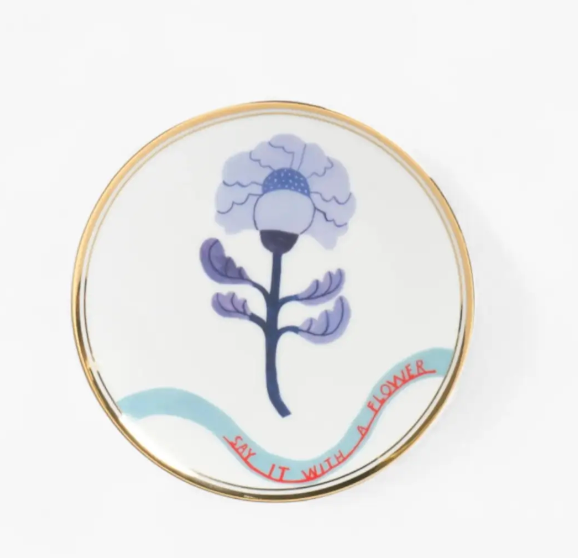 PLATE FLOWER 6"diameter