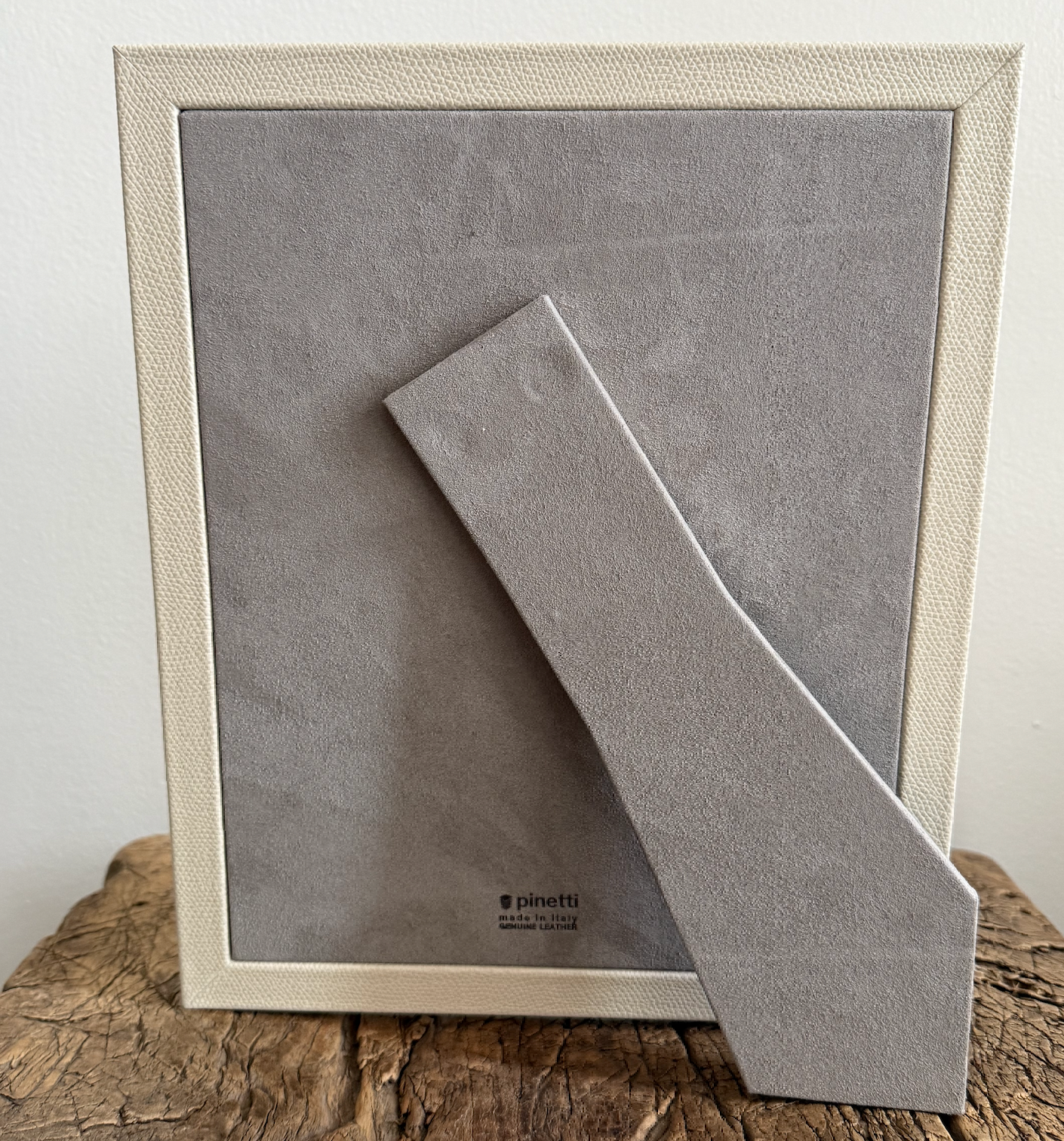 Leather Frame with Silver Trim and Suede Backing 5" x 7"