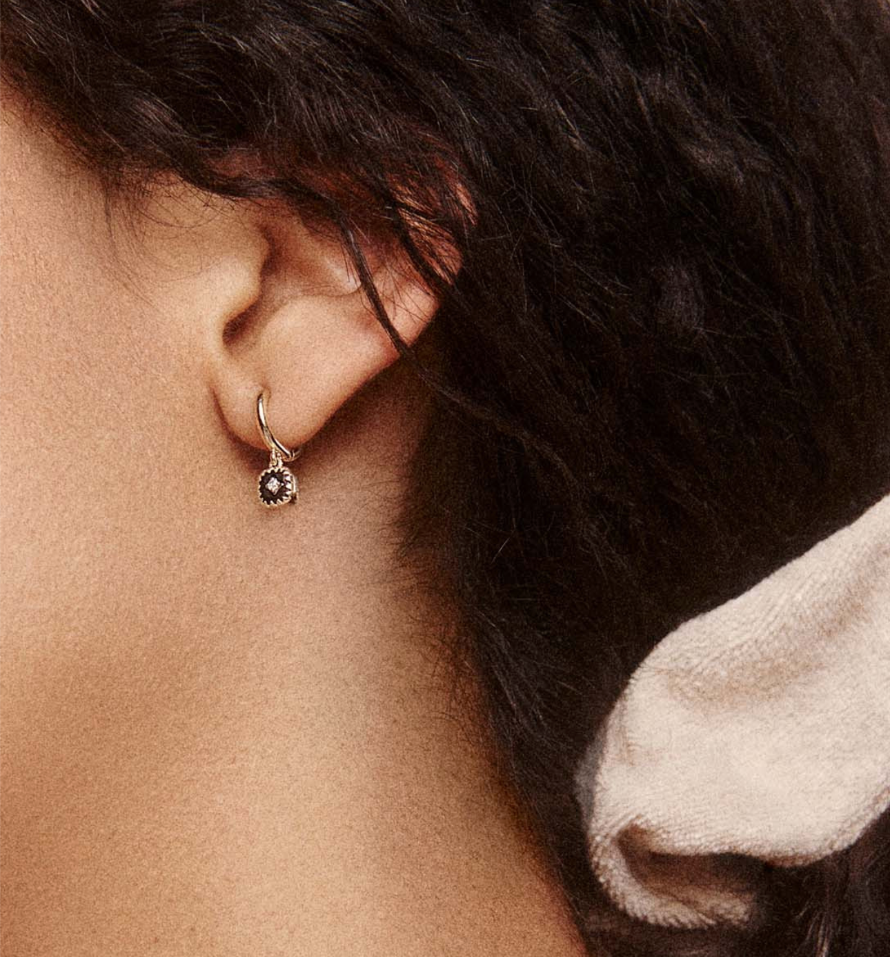 Pascale Monvoisin Pair of Pierrot Hoop Earrings
