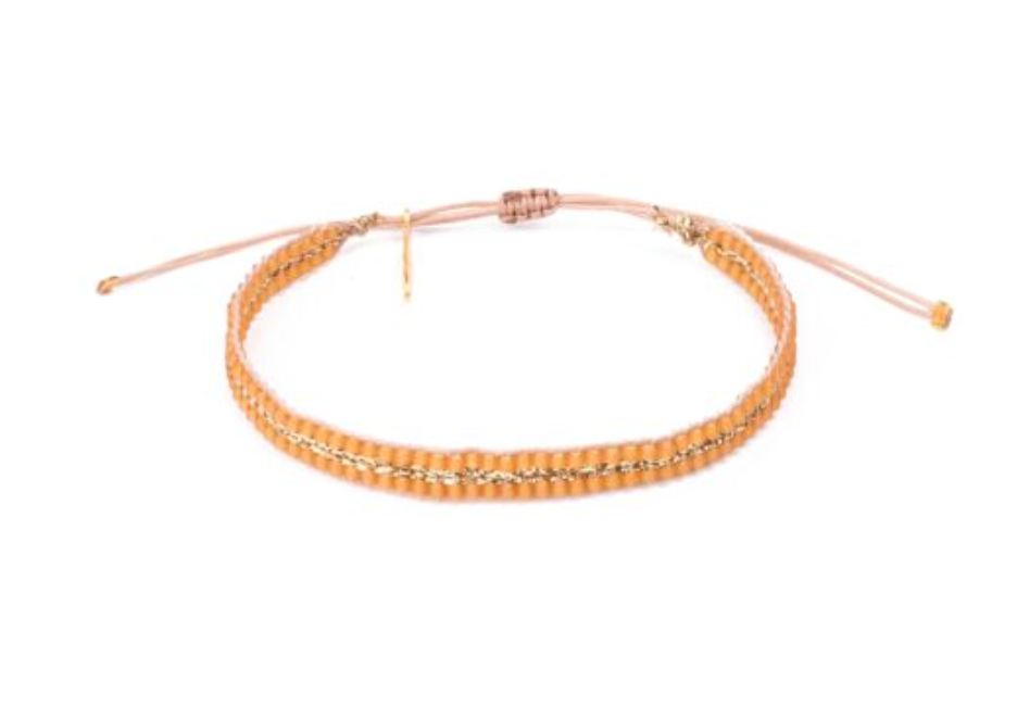Etincelle Bracelet, 2 Rows Miyuki Beads