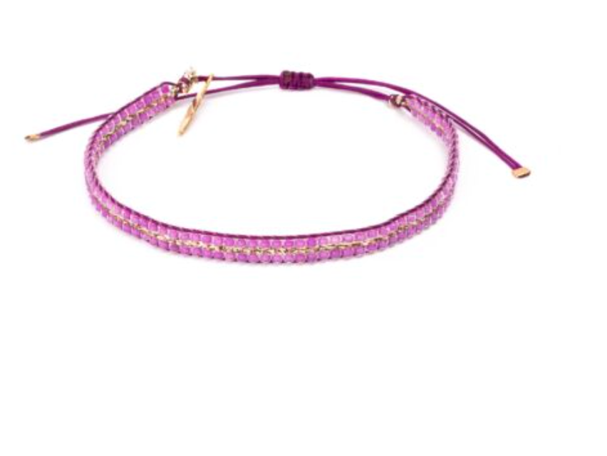 Etincelle Bracelet, 2 Rows Miyuki Beads