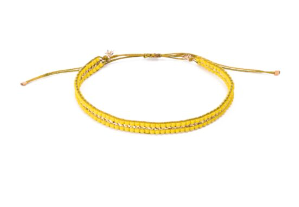 Etincelle Bracelet, 2 Rows Miyuki Beads