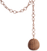 Honore Deco CATENA PENDANT LAMP, Brown Chain/Rattan Shade - Homebody Denver