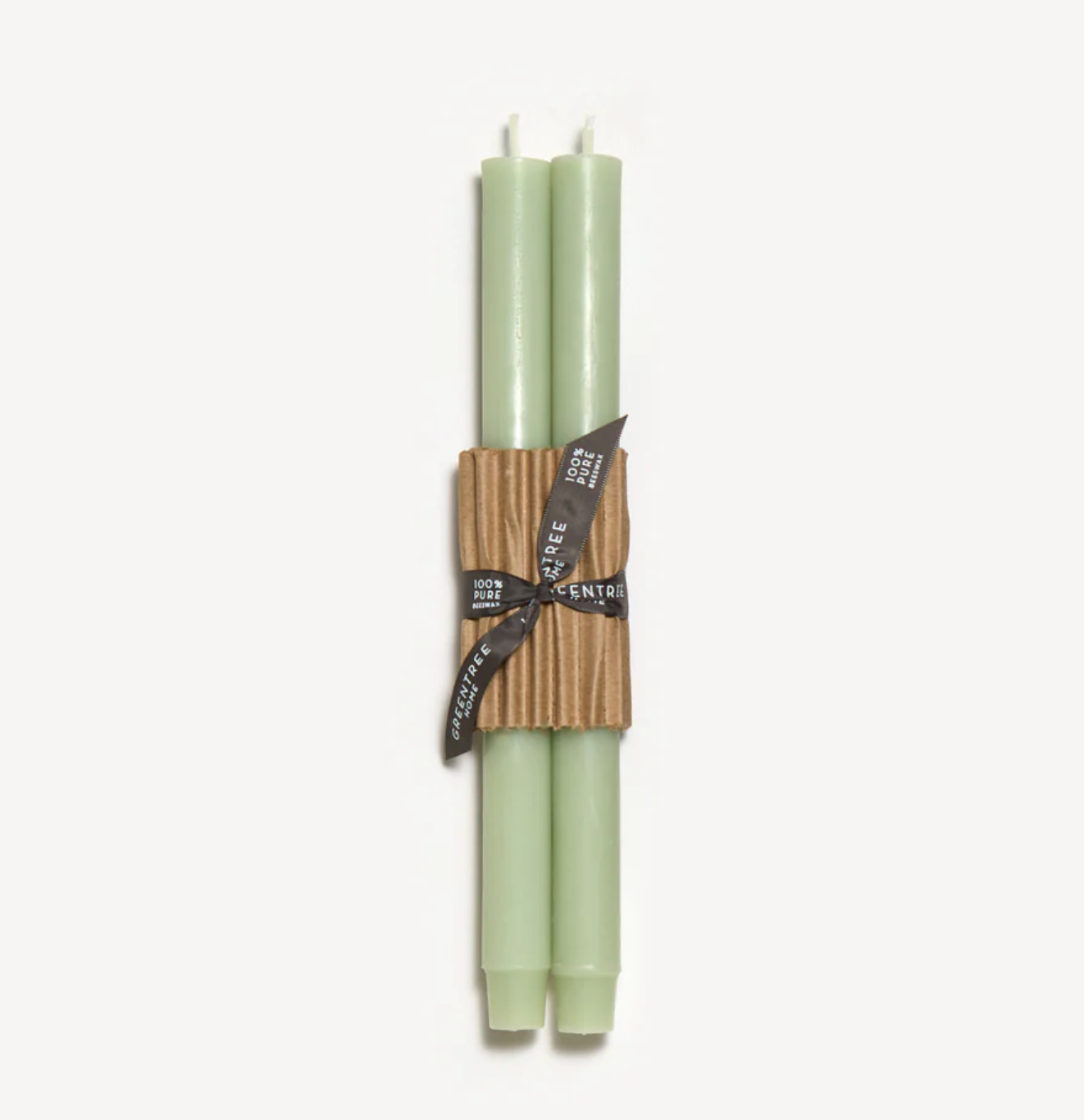 Pair of Beeswax Church Tapers 12"