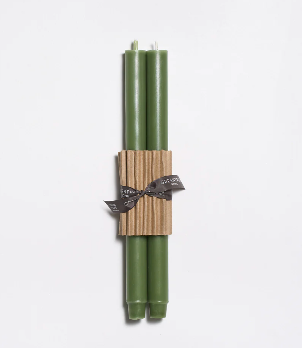Pair of Beeswax Church Tapers 12"